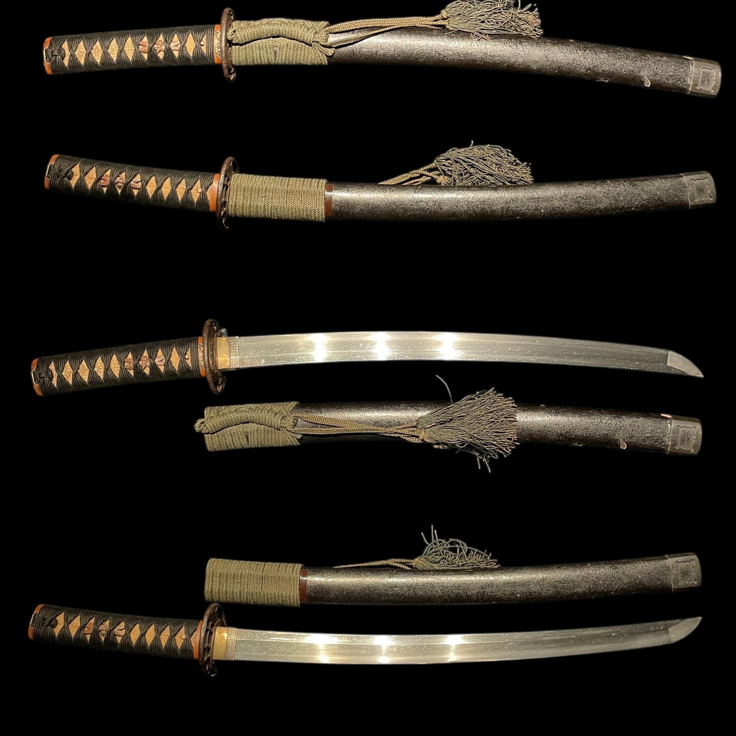 Dragonfly Kachimushi 勝虫 Fittings Wakizashi, Edo period mumei