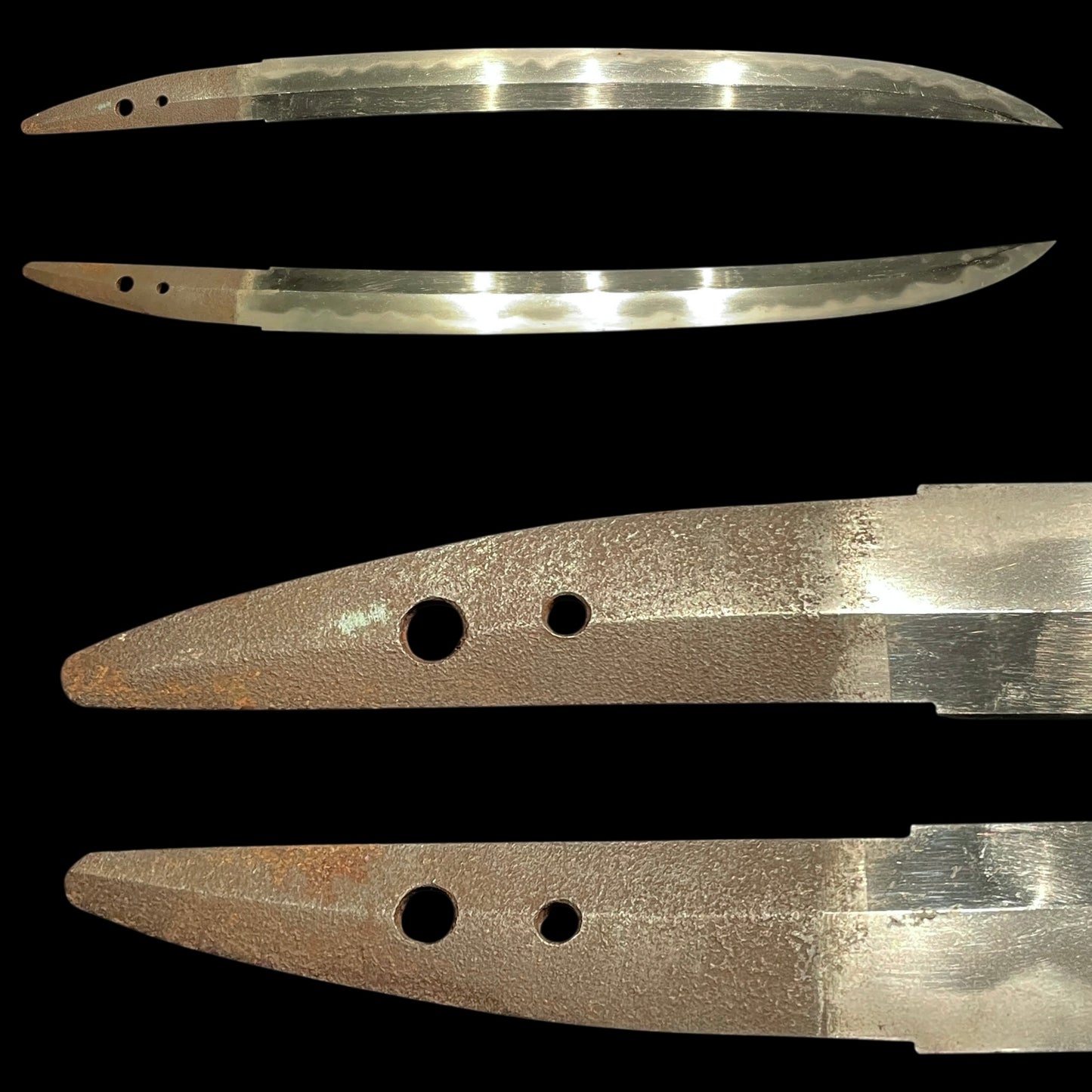 Shobuzukuri Wakizashi 菖蒲造脇差, Soden-Nakago 相伝茎, Muromachi period mumei