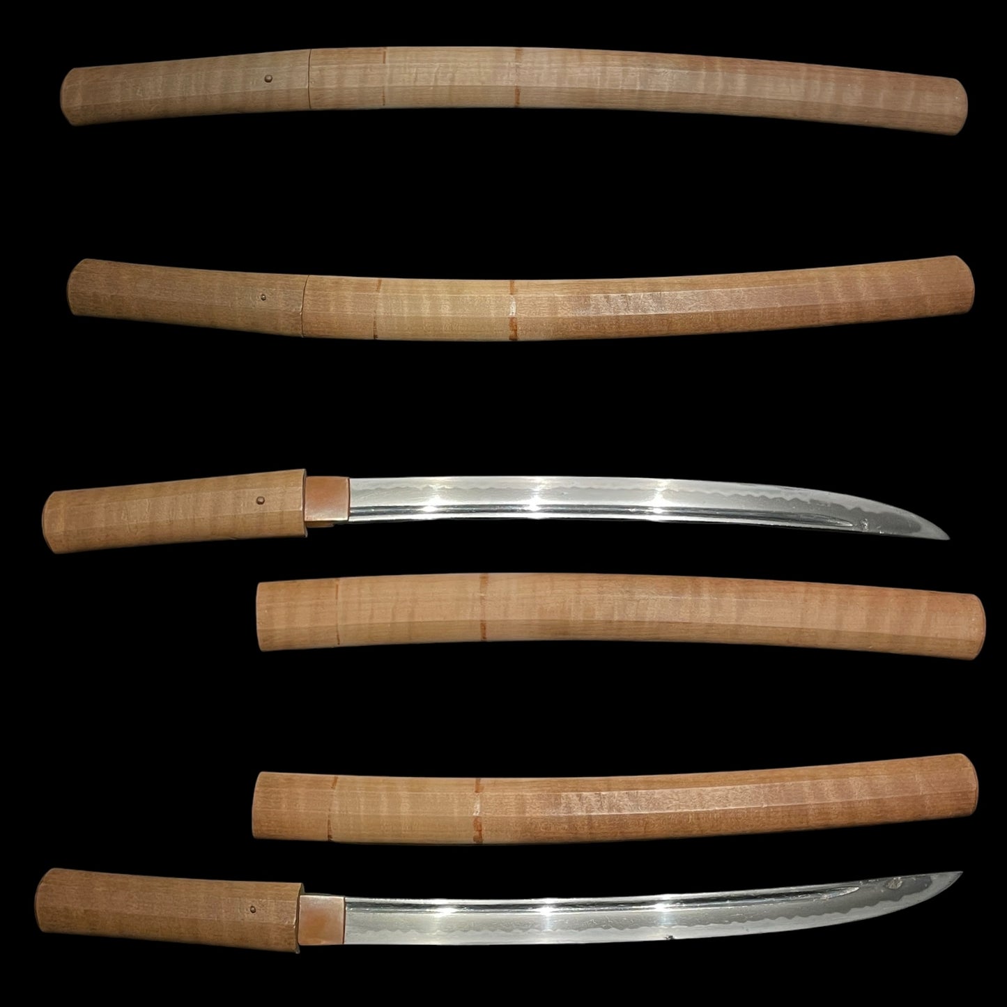 Hirazukuri Bo-hi 棒樋 Wakizashi, Tomoyuki 友行 signed, Edo period