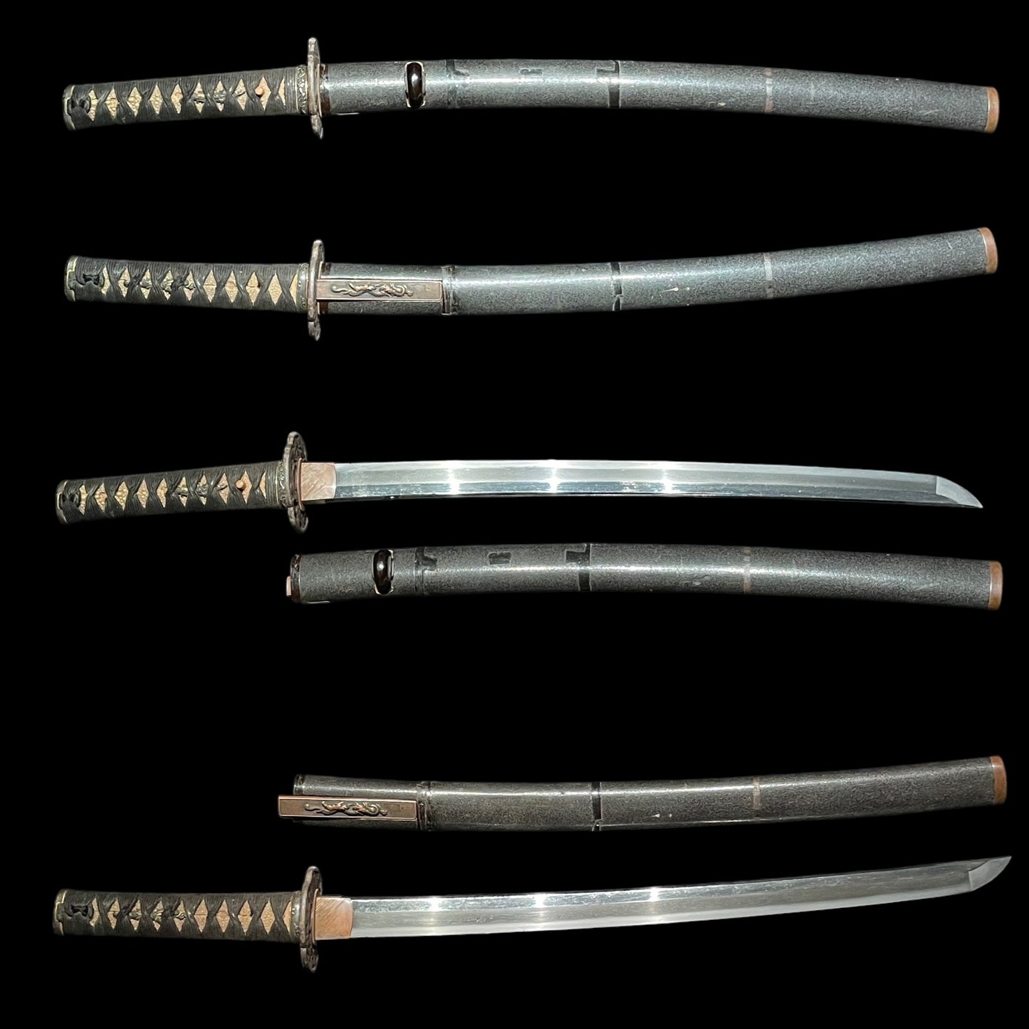 Ryu-Zukushi 龍尽くし, Dragon Fittings WAKIZASHI, Edo period mumei