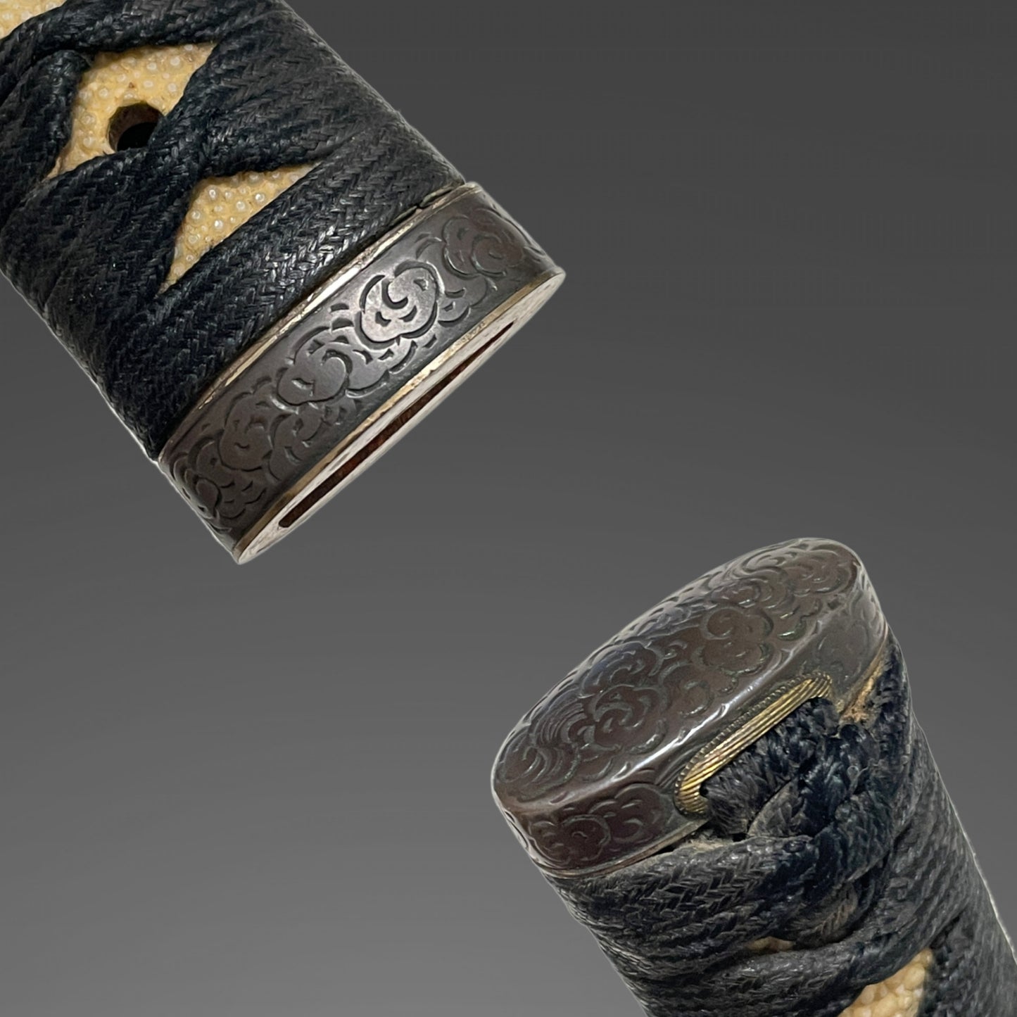 Bohi 棒樋 KATANA, Gold inlay TSUBA, Edo period mumei