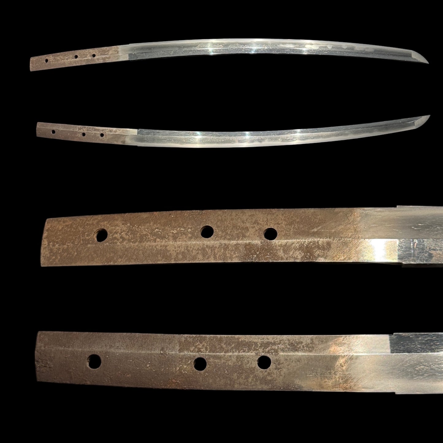 Tobiyaki 飛び焼き Hamon Wakizashi, Muromachi period Oosuriage mumei