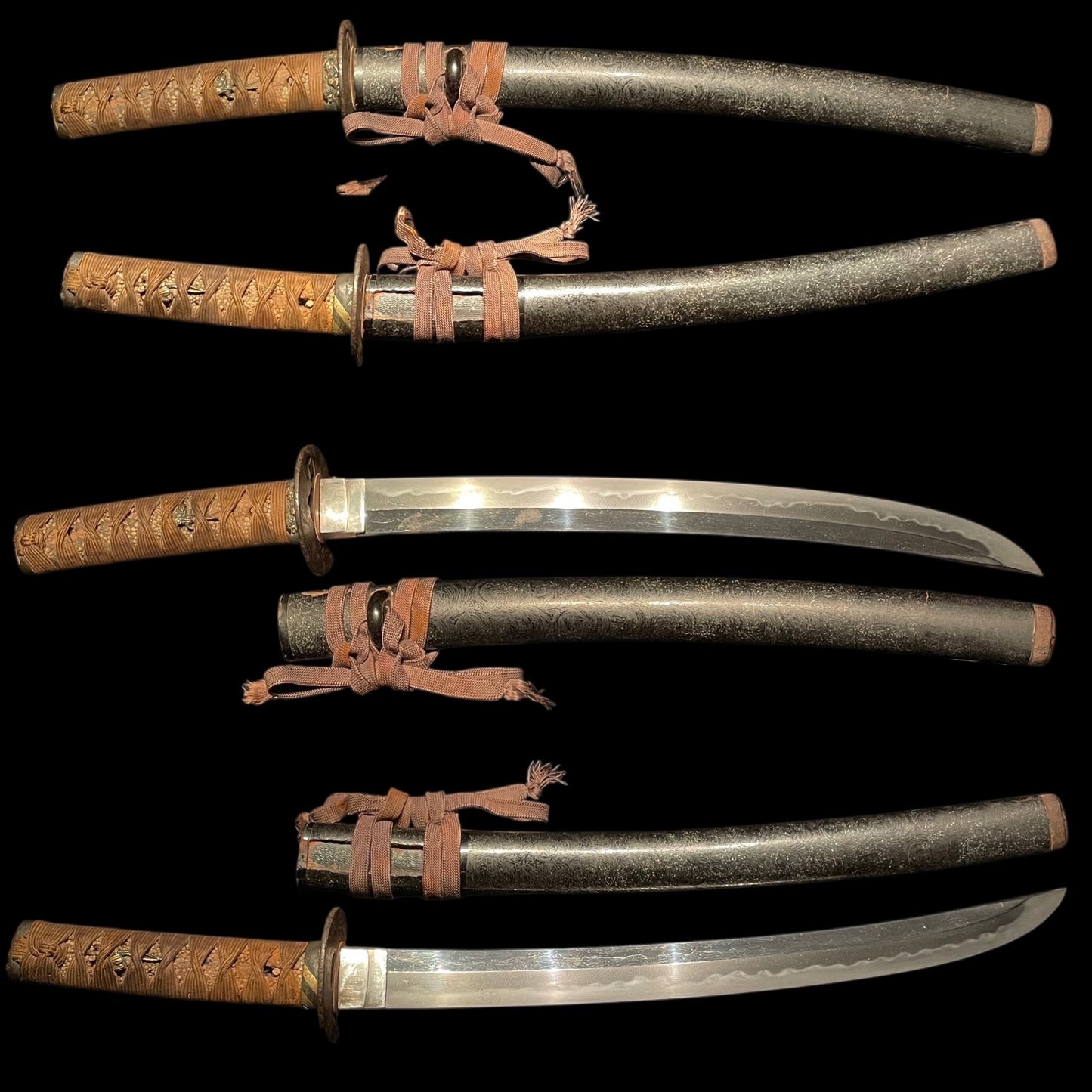 Shobuzukuri Wide Wakizashi, Osumizo Fujiwara Masahiro signed, with Shirasaya