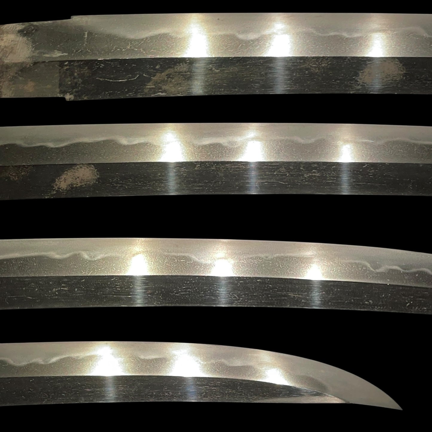 Shobuzukuri Wide Wakizashi, Osumizo Fujiwara Masahiro signed, with Shirasaya