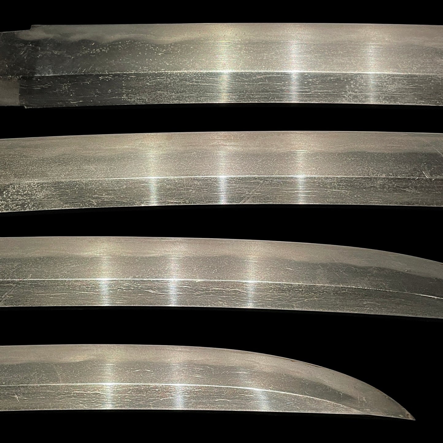 Red Shobuzukuri Wakizashi, Dragon Tsuba, Peony Fuchikashira, Muromachi period mumei