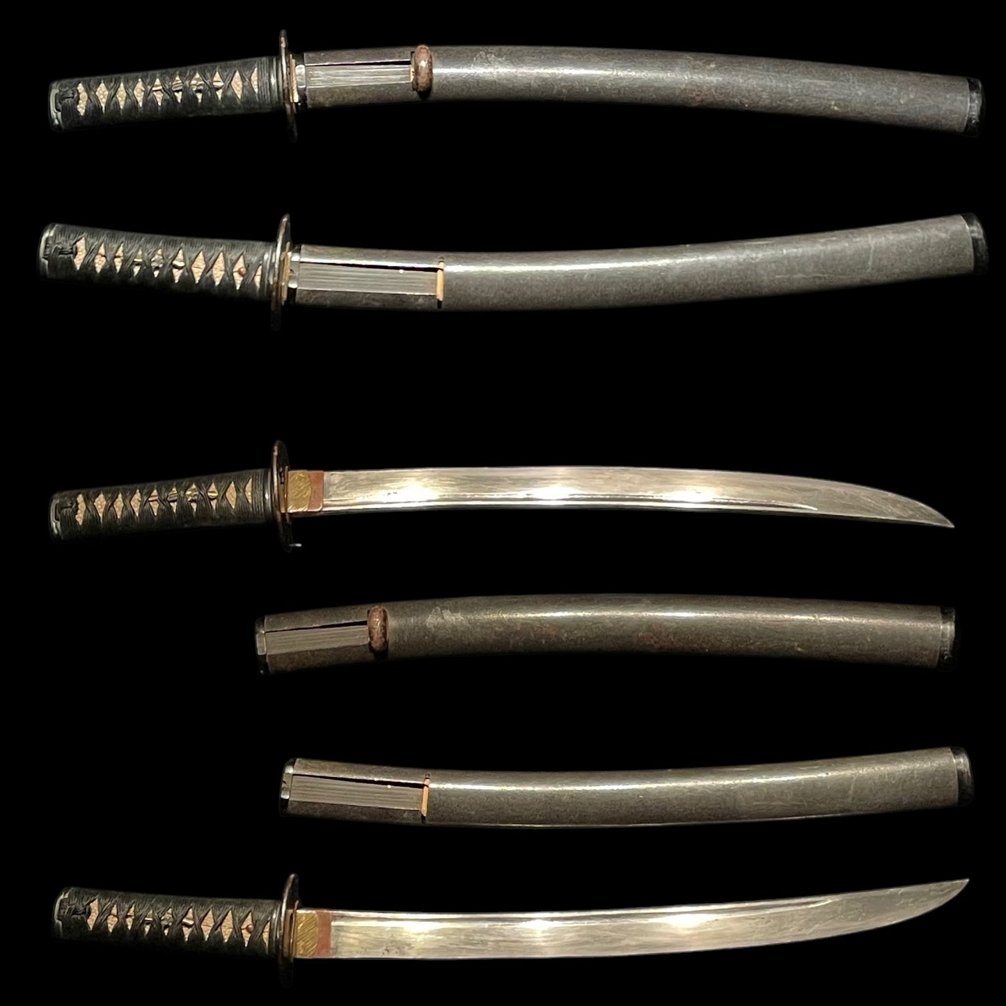 Hirazukuri Wakizashi, Soshuju Hiro 相州住廣 signed, Muromachi period