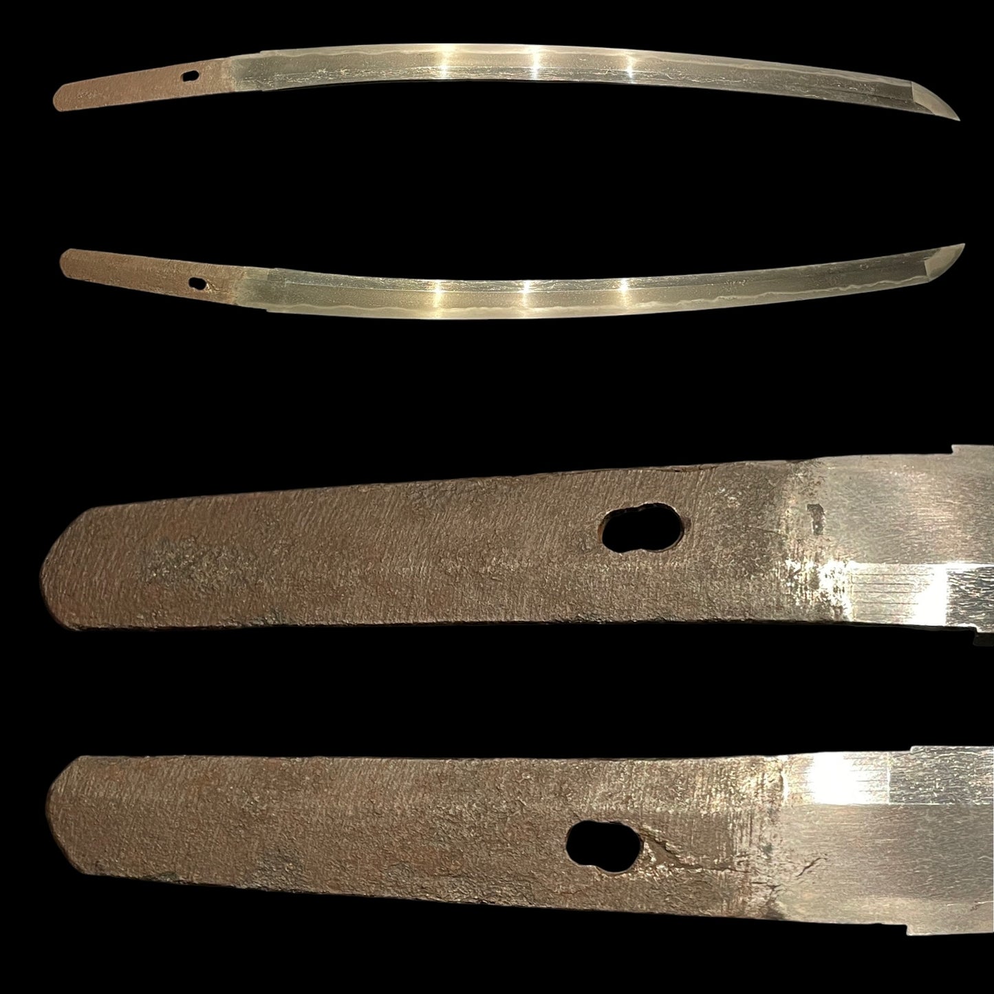 Midareba Short Wakizashi in Shirasaya, Edo period mumei, 395mm (15.55 in.)