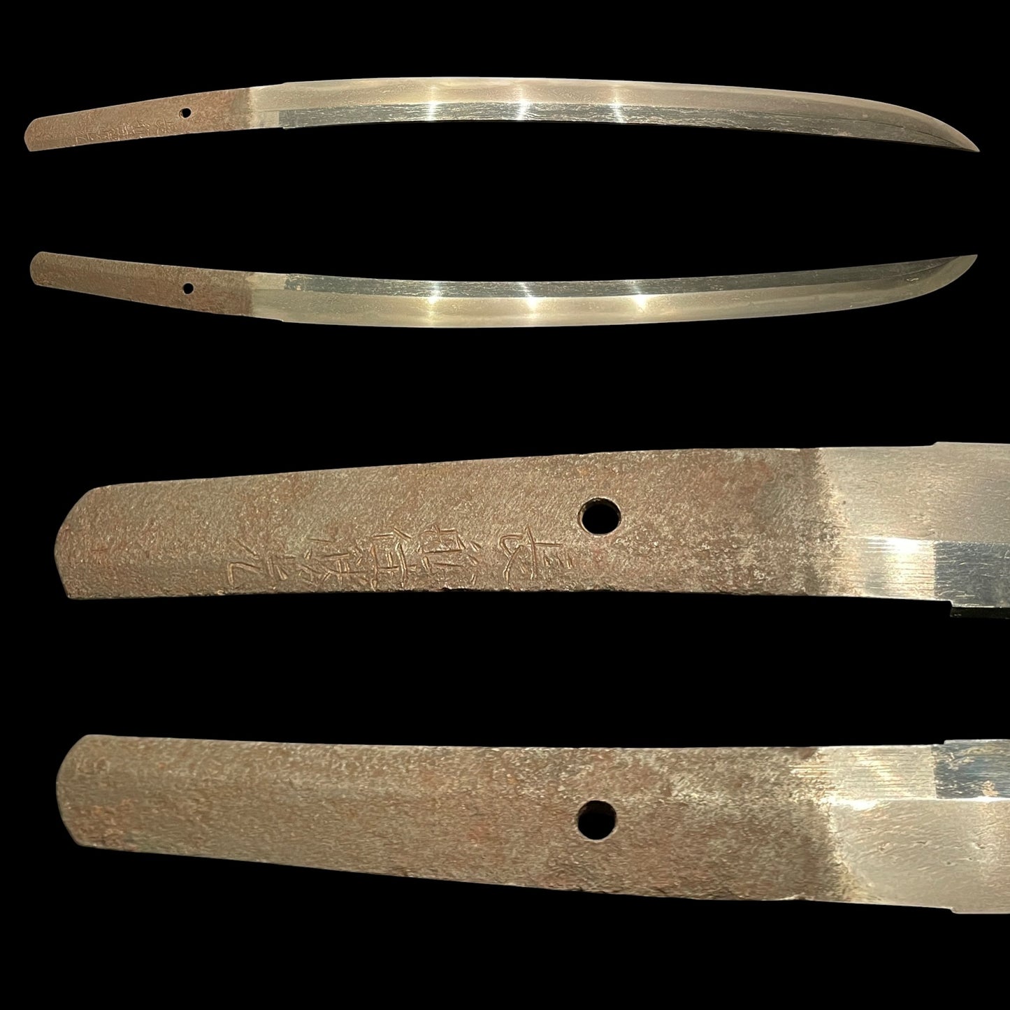 Shobuzukuri Wakizashi 菖蒲造脇差, Osafuneju Katsumitsu 長船住勝光 signed, Muromachi period