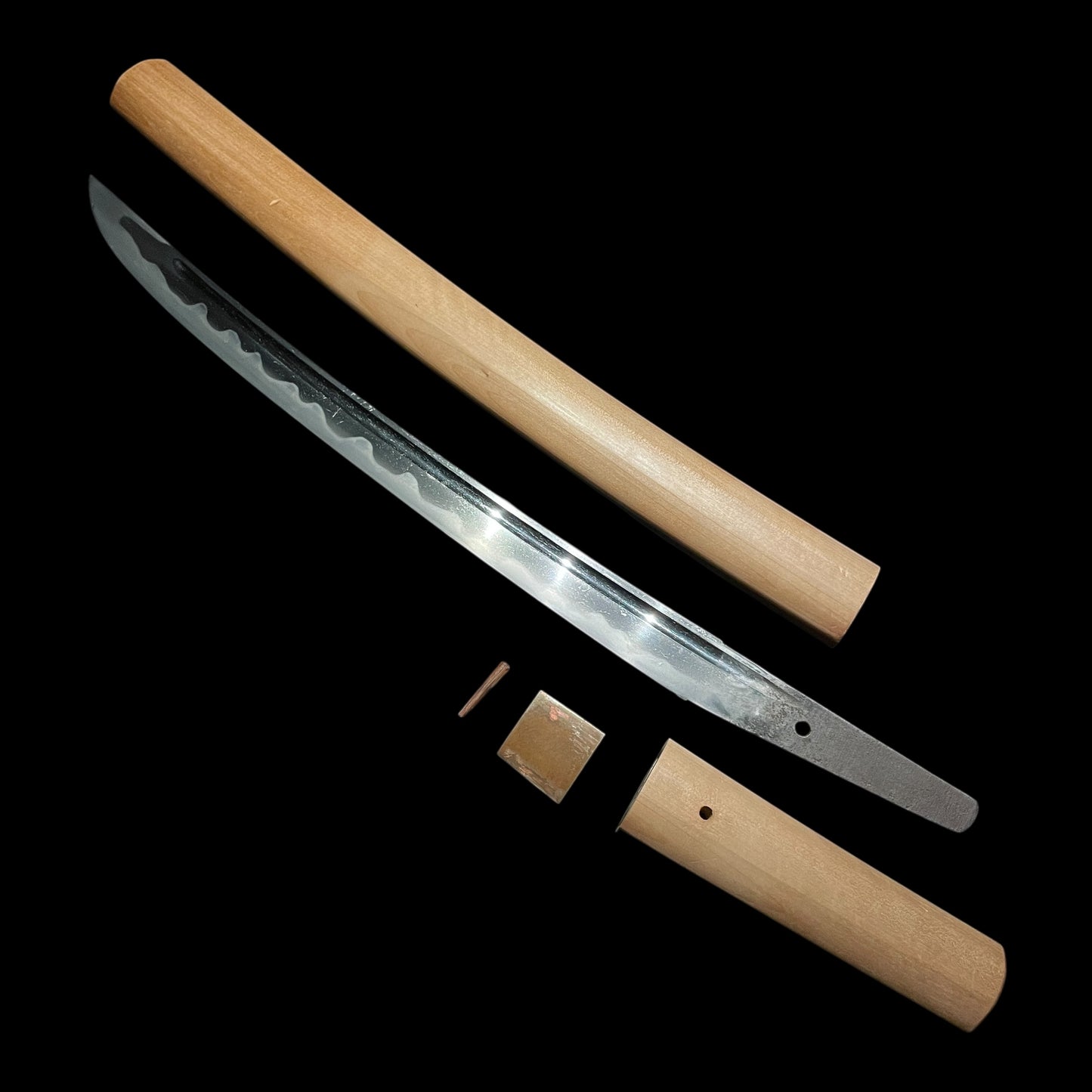 Hirazukuri Wakizashi 平造脇差, Wide blade, Good condition, Edo period mumei