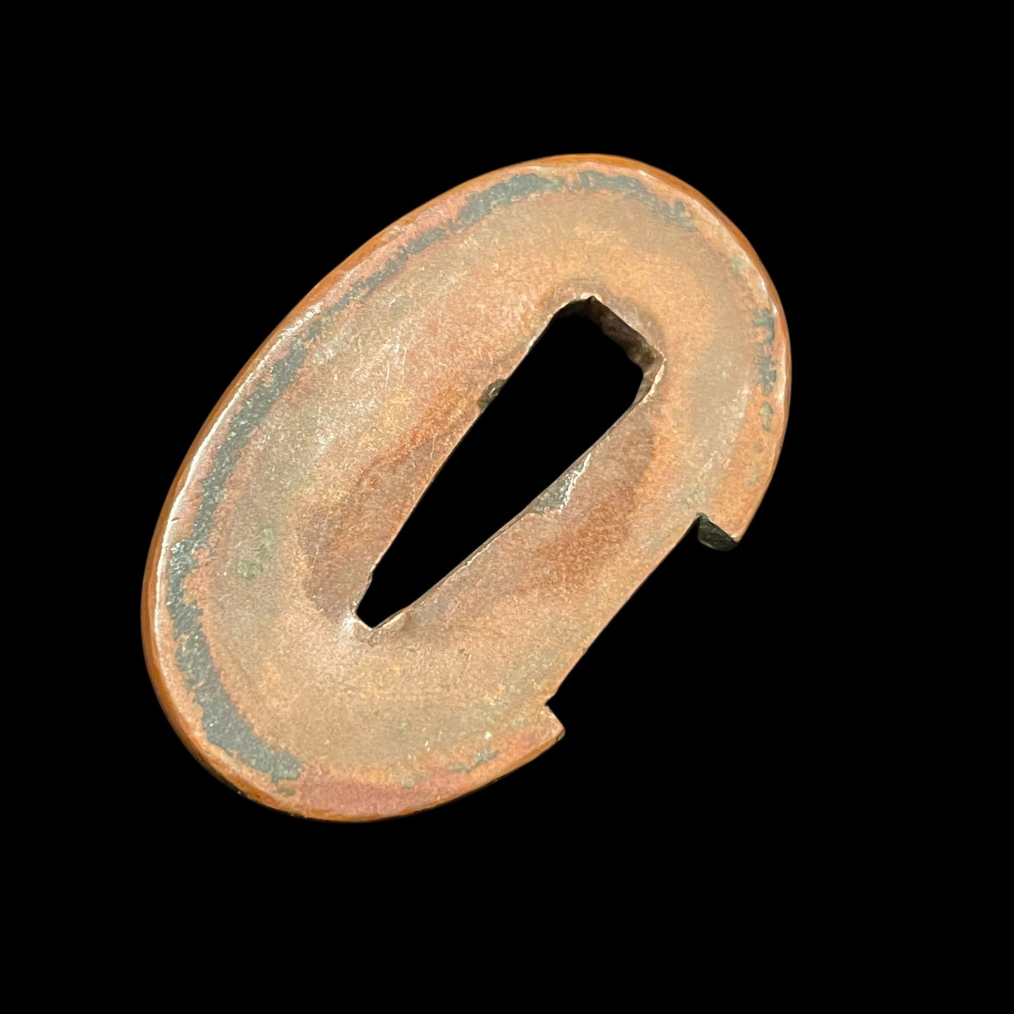 Darum Kashira 達磨頭 TANTO, Copper Fittings, Edo period mumei