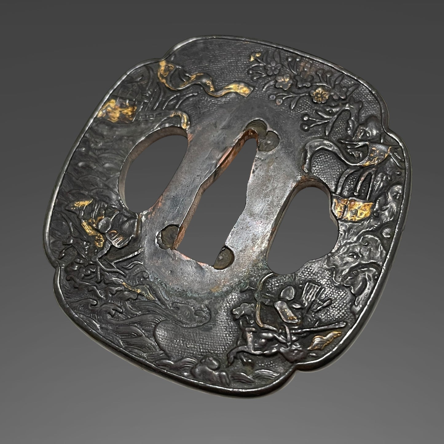 Hizenkokuju Tadayoshi 肥前国住忠吉 signed WAKIZASHI, Moth Large Kojiri, Edo period