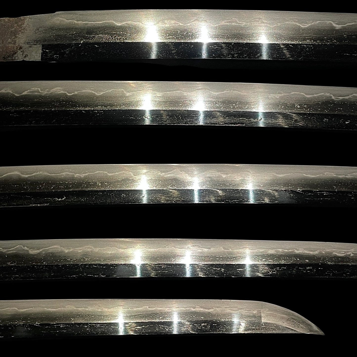 Sukemune 助宗 signed Long Wakizashi, Shakudo Pine needles Fuchikashira, Edo period