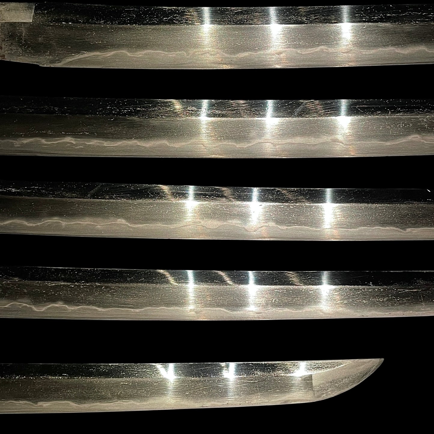 Sukemune 助宗 signed Long Wakizashi, Shakudo Pine needles Fuchikashira, Edo period
