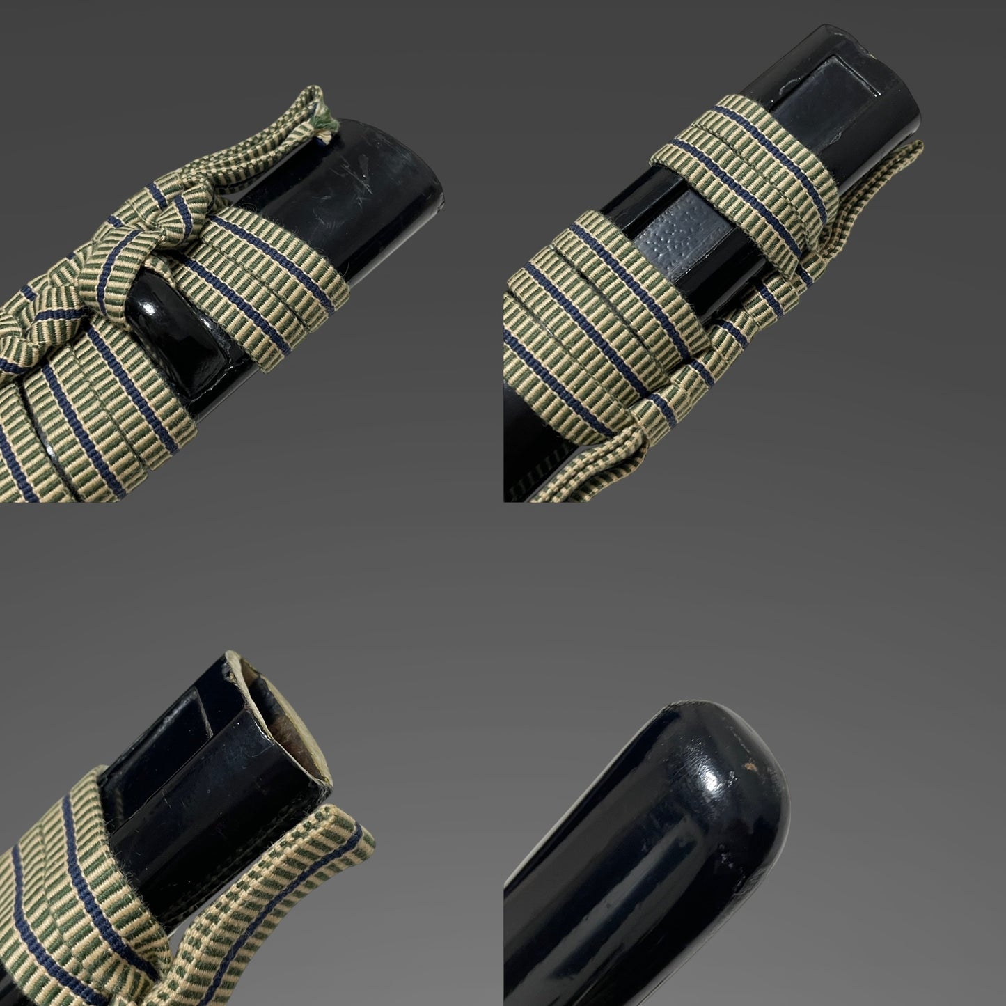 Sukemune 助宗 signed Long Wakizashi, Shakudo Pine needles Fuchikashira, Edo period