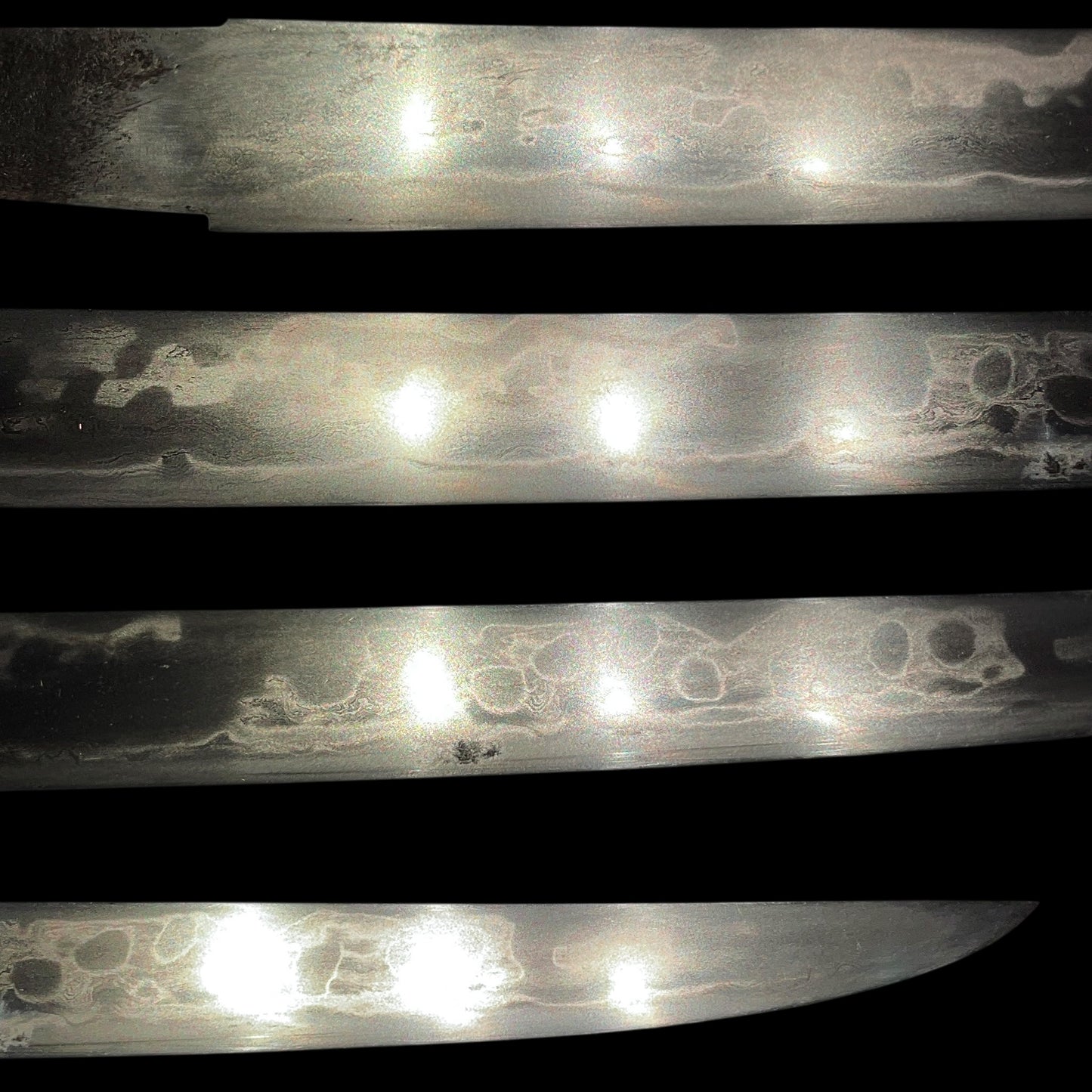 HITATSURA 皆焼 TANTO, Daruma Kashira, Signed Tsuba, Copper Fittings with Kozuka