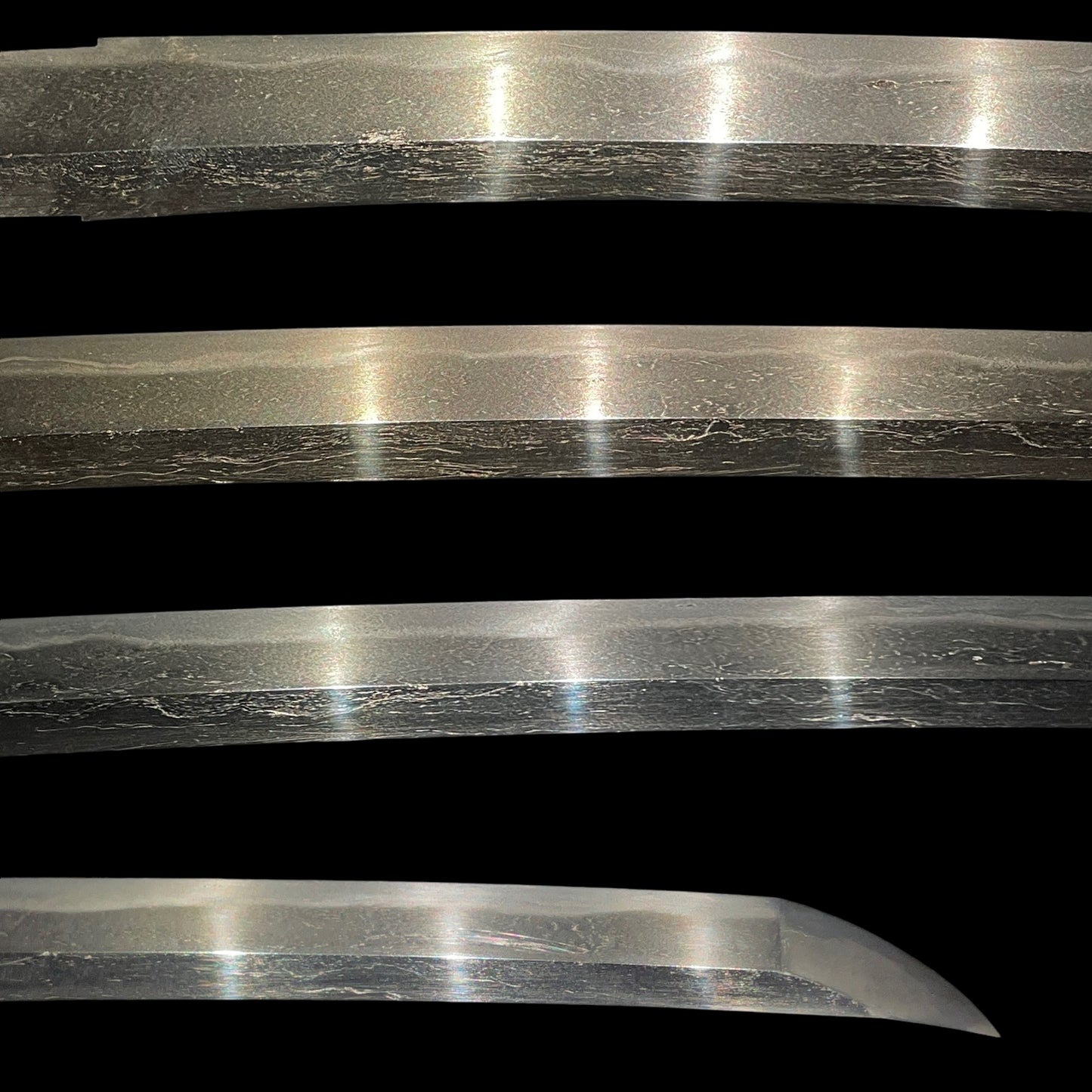 Midareba Short Wakizashi in Shirasaya, Edo period mumei, 395mm (15.55 in.)