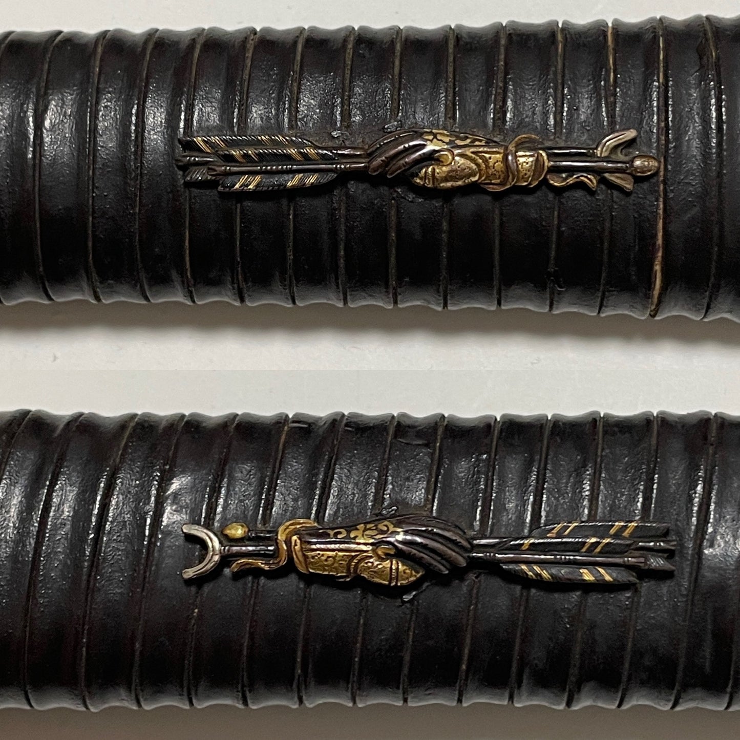 Sendankizami-Saya 千段刻鞘 Long Wakizashi, Ninja Style Straight blade, Edo period mumei