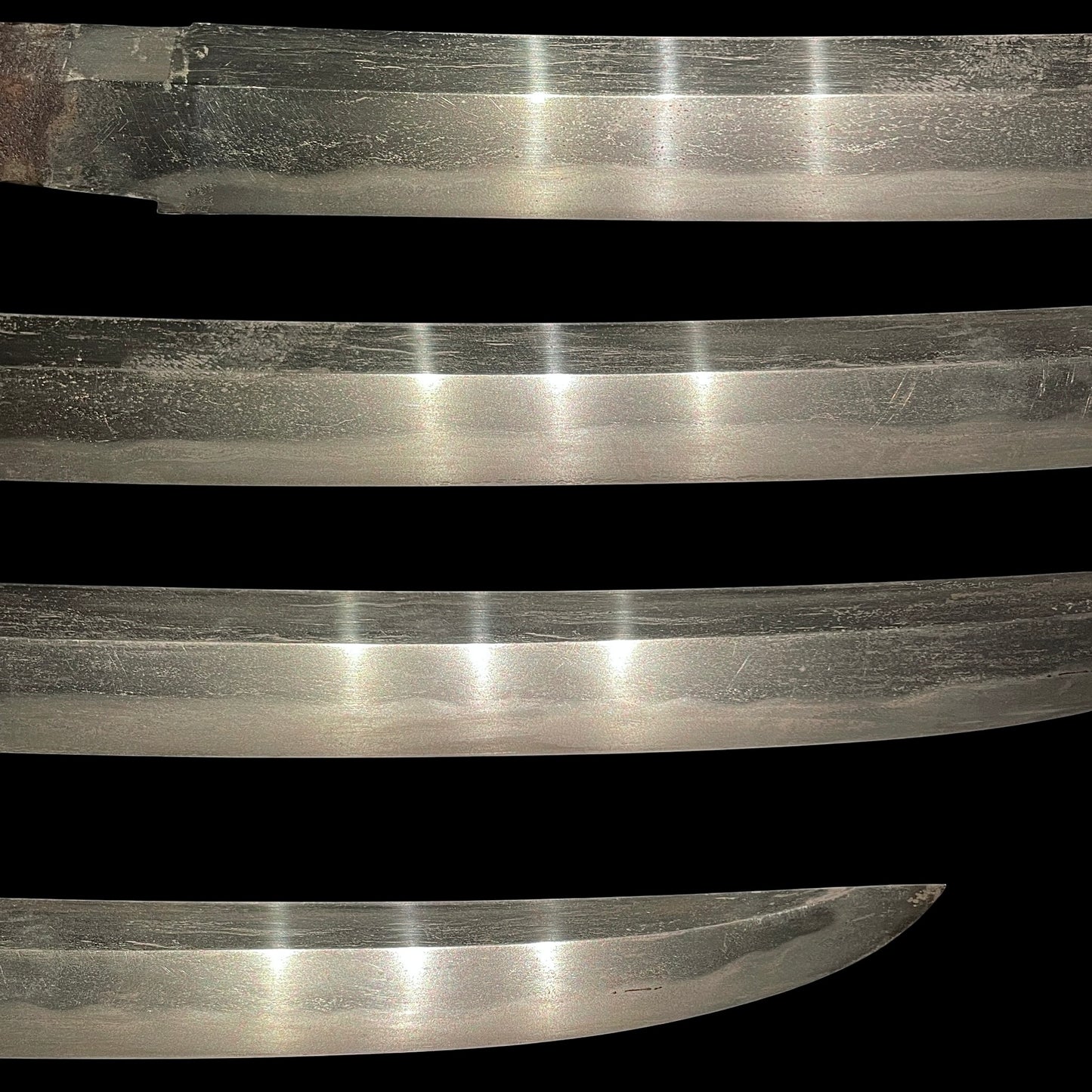 Red Shobuzukuri Wakizashi, Dragon Tsuba, Peony Fuchikashira, Muromachi period mumei