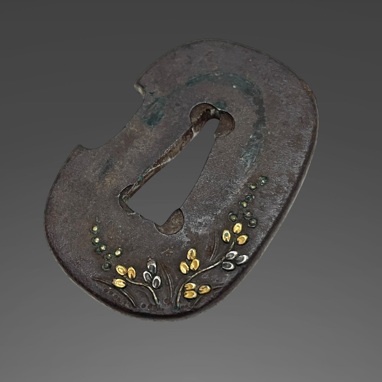 Unokubi-Zukuri 鵜首造 Wakizashi, Crab Fuchikashira, Signed Kozuka, Edo period mumei