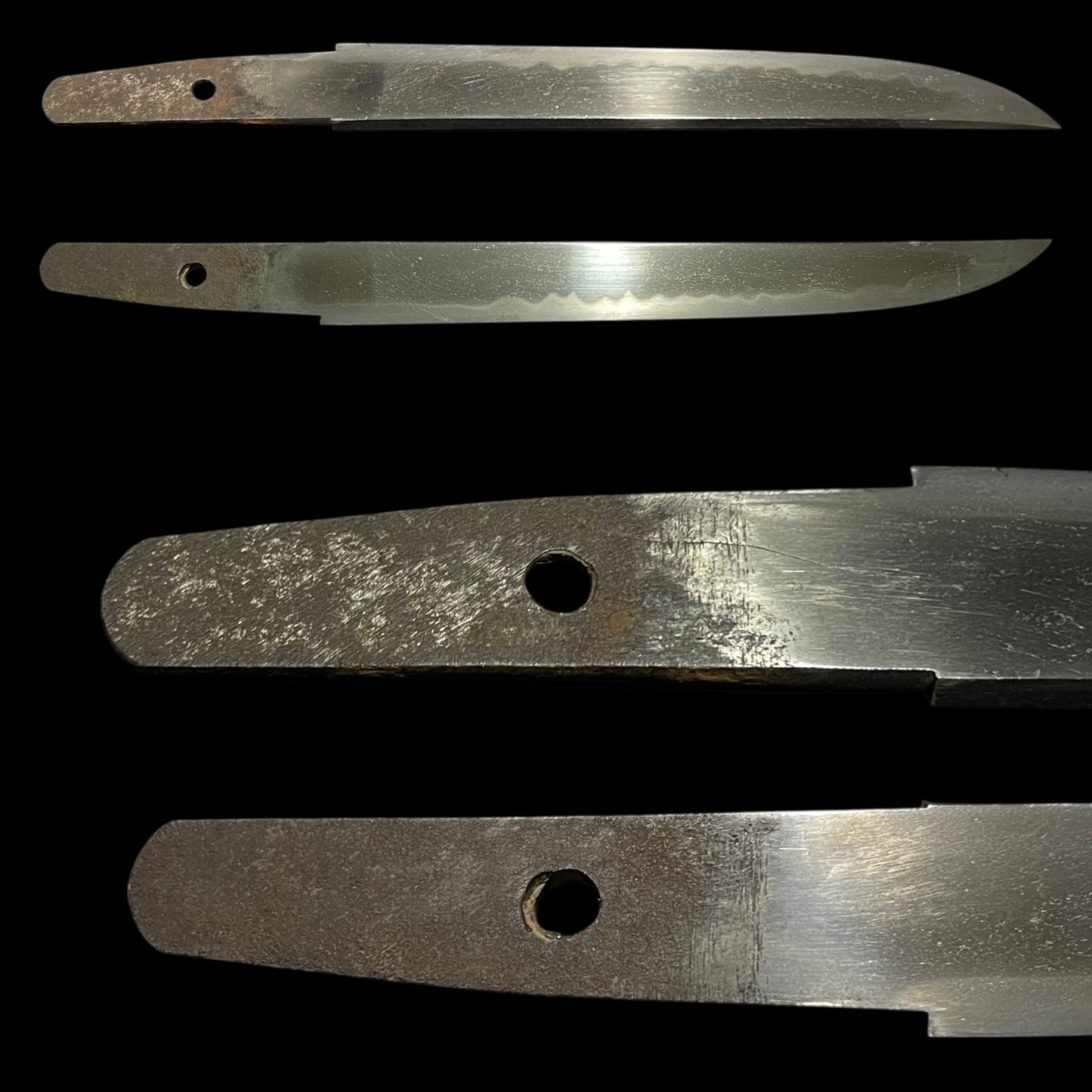 Aikuchi Style TANTO, Butterfly menuki, Late Edo period mumei