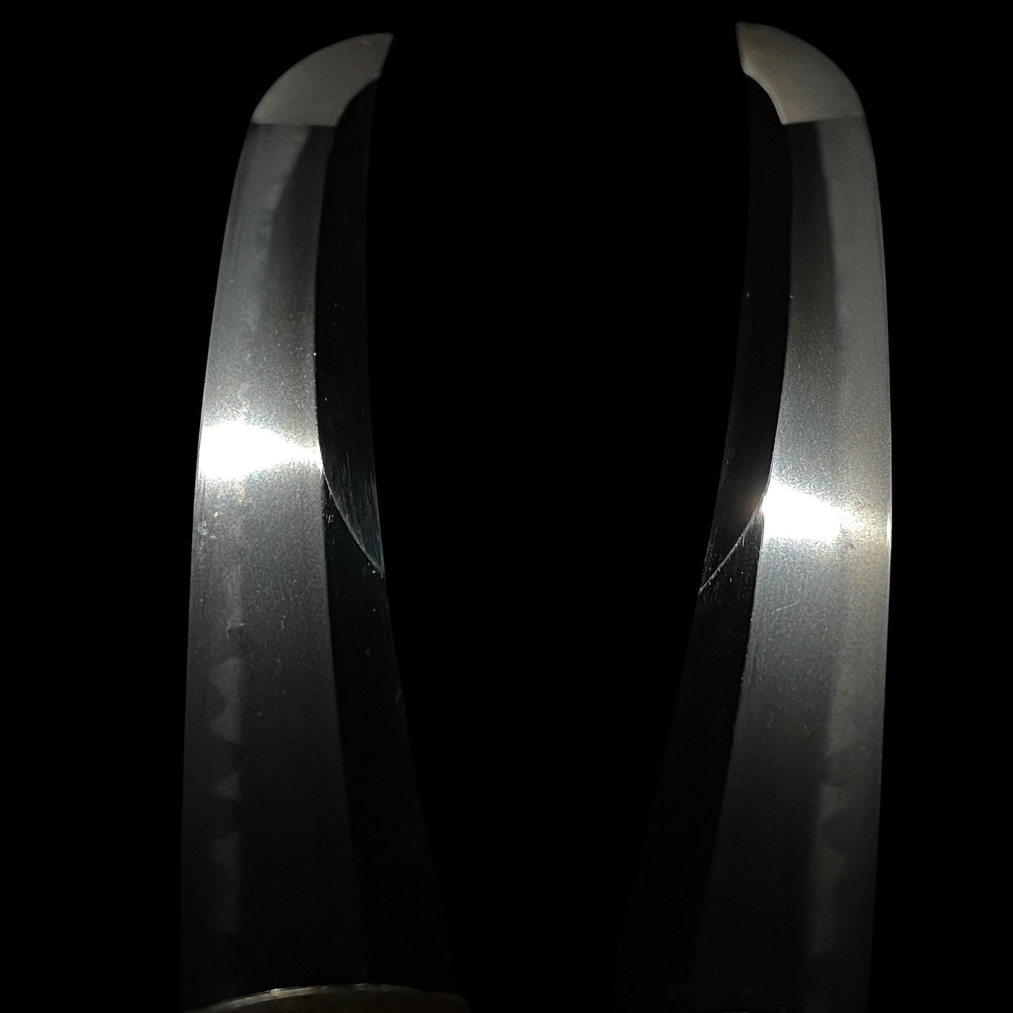 Ookissaki 大切先 Wakizashi, Mouse Fuchikashira 羽箒鼠縁頭, Yanagioni Kozuka, Edo period mumei