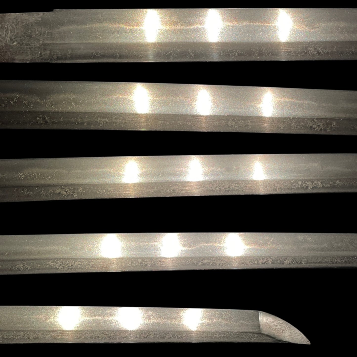 Sendankizami-Saya 千段刻鞘 Long Wakizashi, Ninja Style Straight blade, Edo period mumei