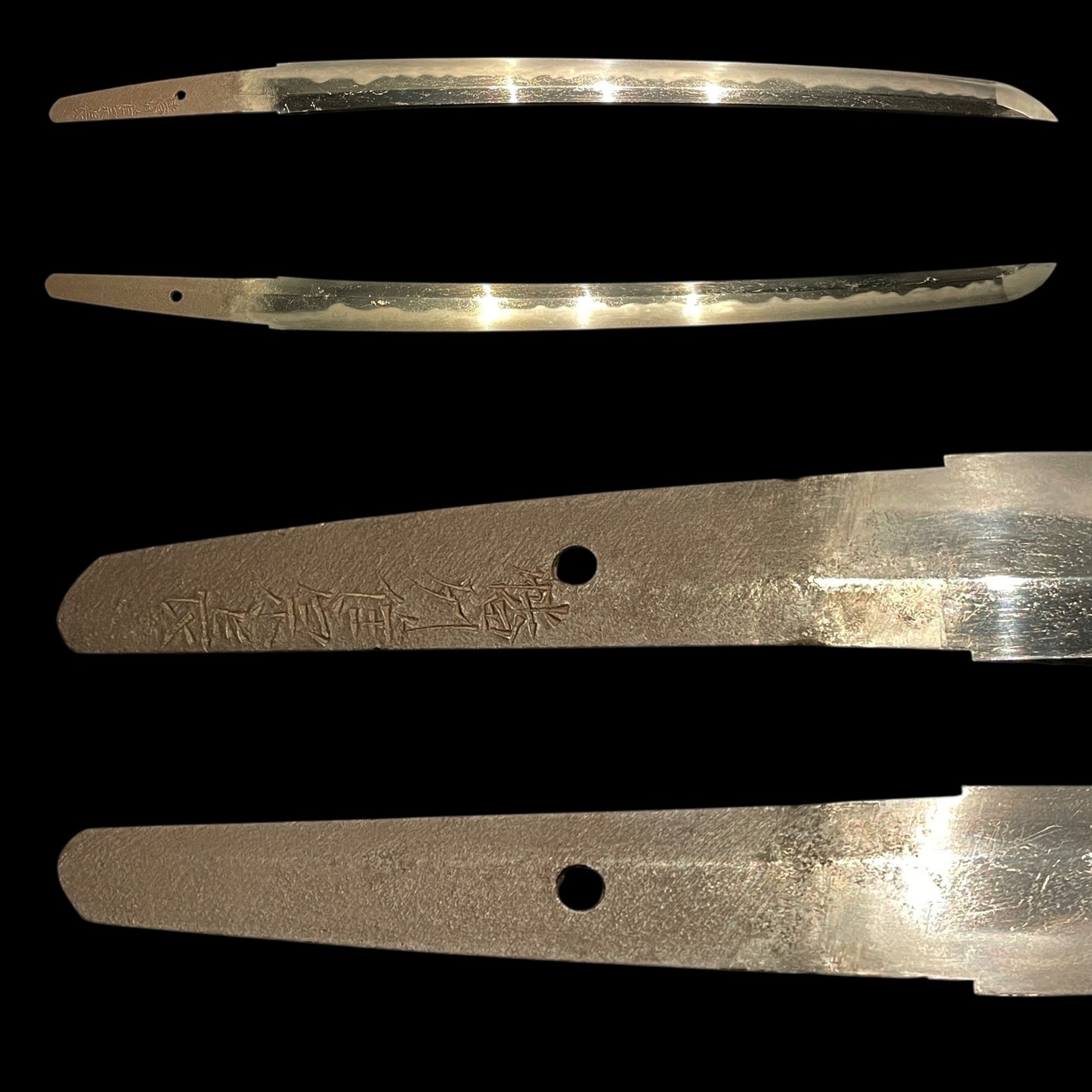 Banshuju Munenaga 播州住宗長 signed Red Wakizashi, with Kozuka, Edo period