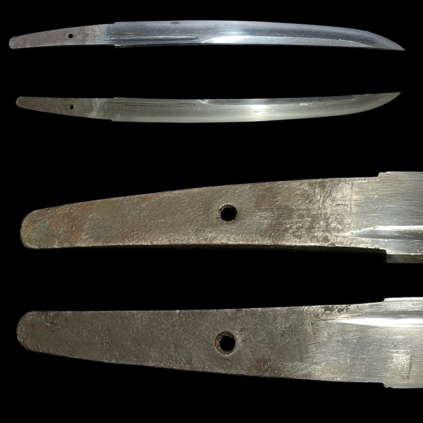 Unokubi-Zukuri 鵜首造 Wakizashi, Crab Fuchikashira, Signed Kozuka, Edo period mumei