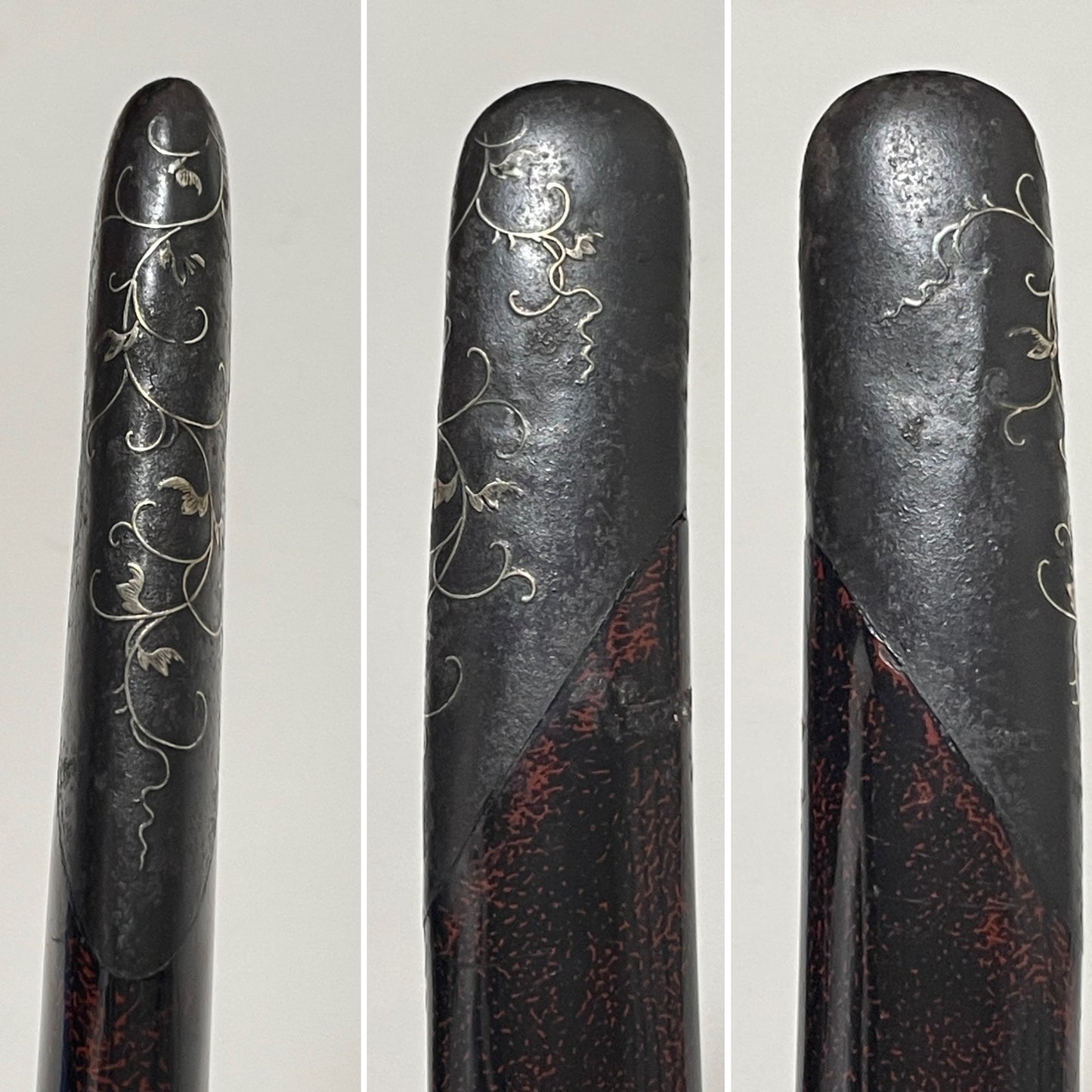 High-grade fittings Wakizashi, Tanshuju Nobuyuki signed Tsuba, Edo period mumei