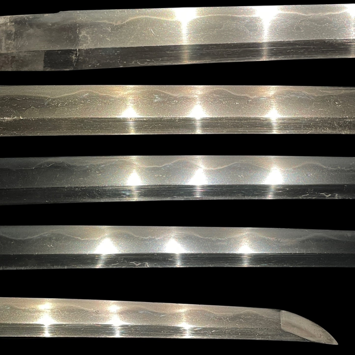 Black KATANA, Bushuju Kunihiro 武州住国廣 signed TSUBA, Edo period mumei