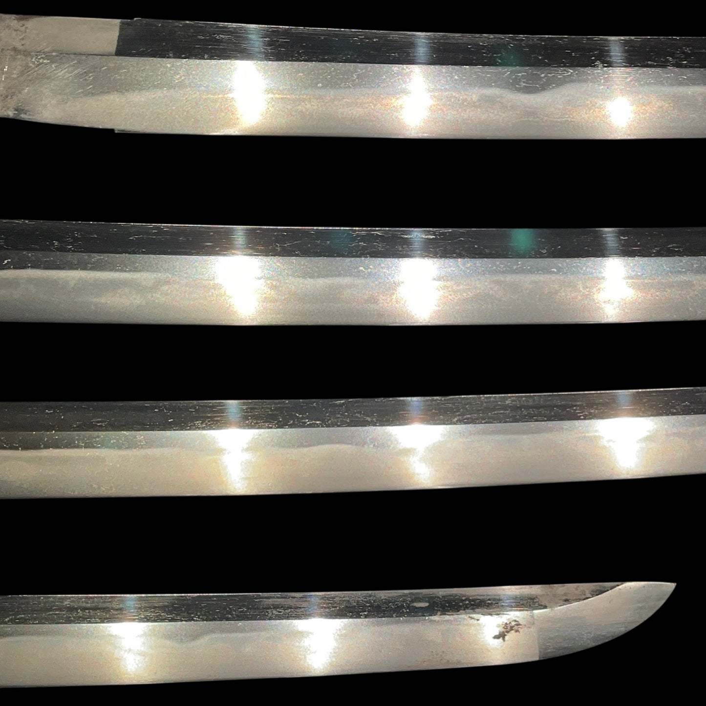 Wide Midare Hamon WAKIZASHI, Yoshimichi 吉道 signed, Edo period, Signed Tsuba