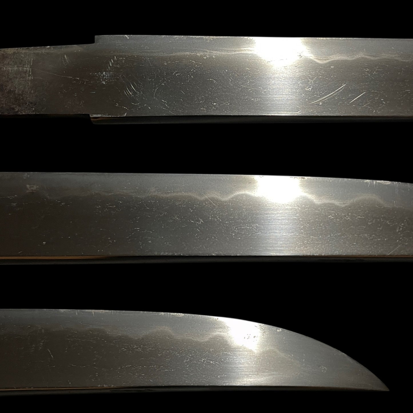 Aikuchi Style TANTO, Butterfly menuki, Late Edo period mumei