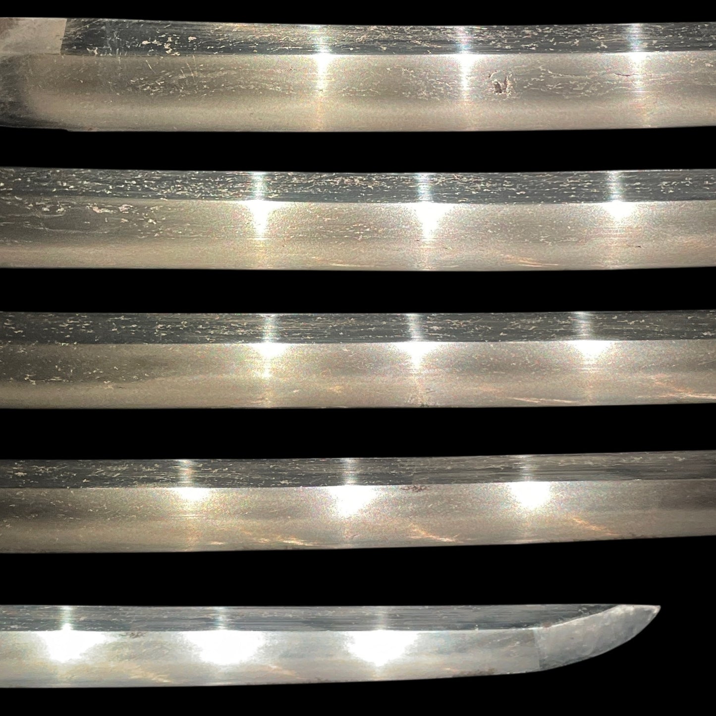 Dragon Fuchikashira, Long Wakizashi, 真鍮散鍔, Muromachi period mumei