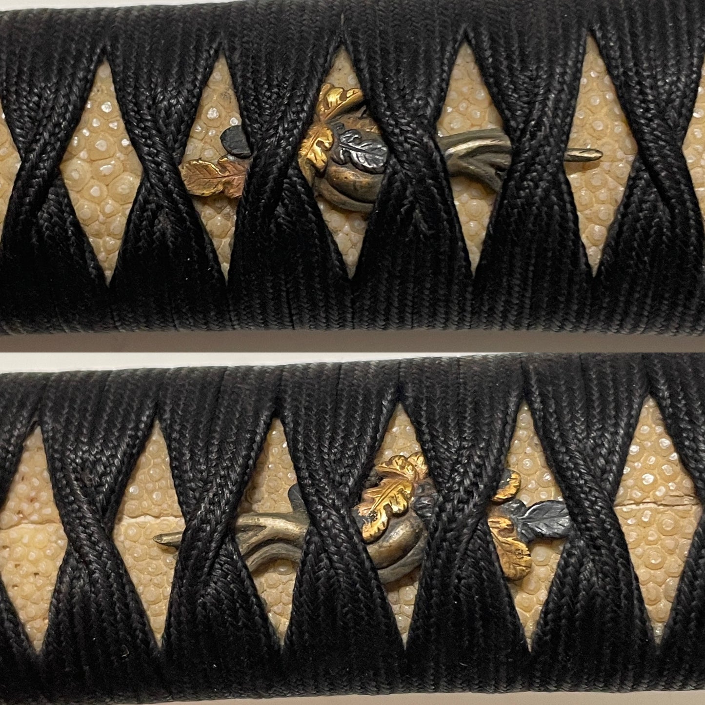 Autumn Plant Fittings Wakizashi, Susuki and Moon Tsuba, Edo period mumei