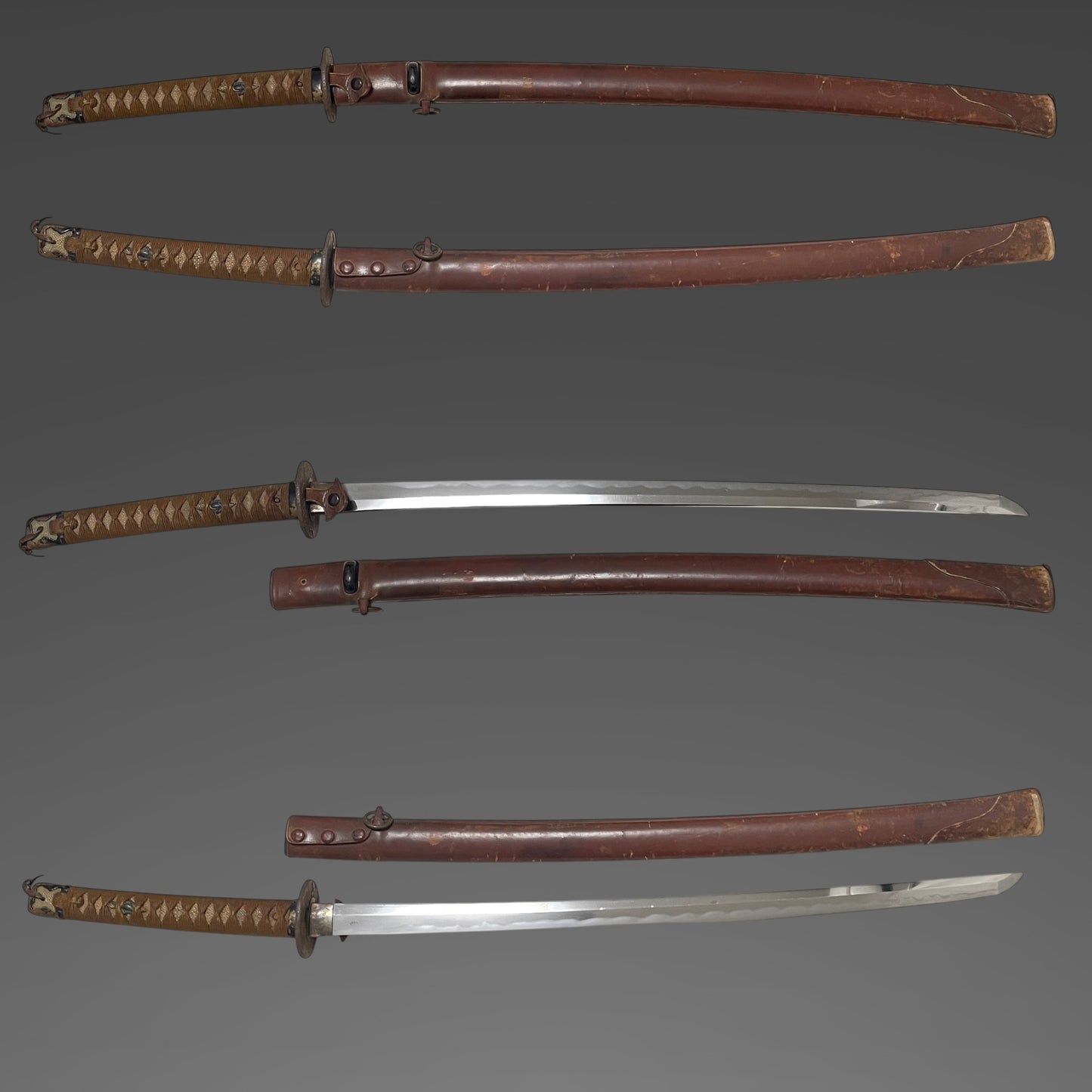 Ryakushiki-GUNTO 略式軍刀, Bushuju Fujiwara Kane 武州藤原兼 signed, WW2 Japanese Officer Sword
