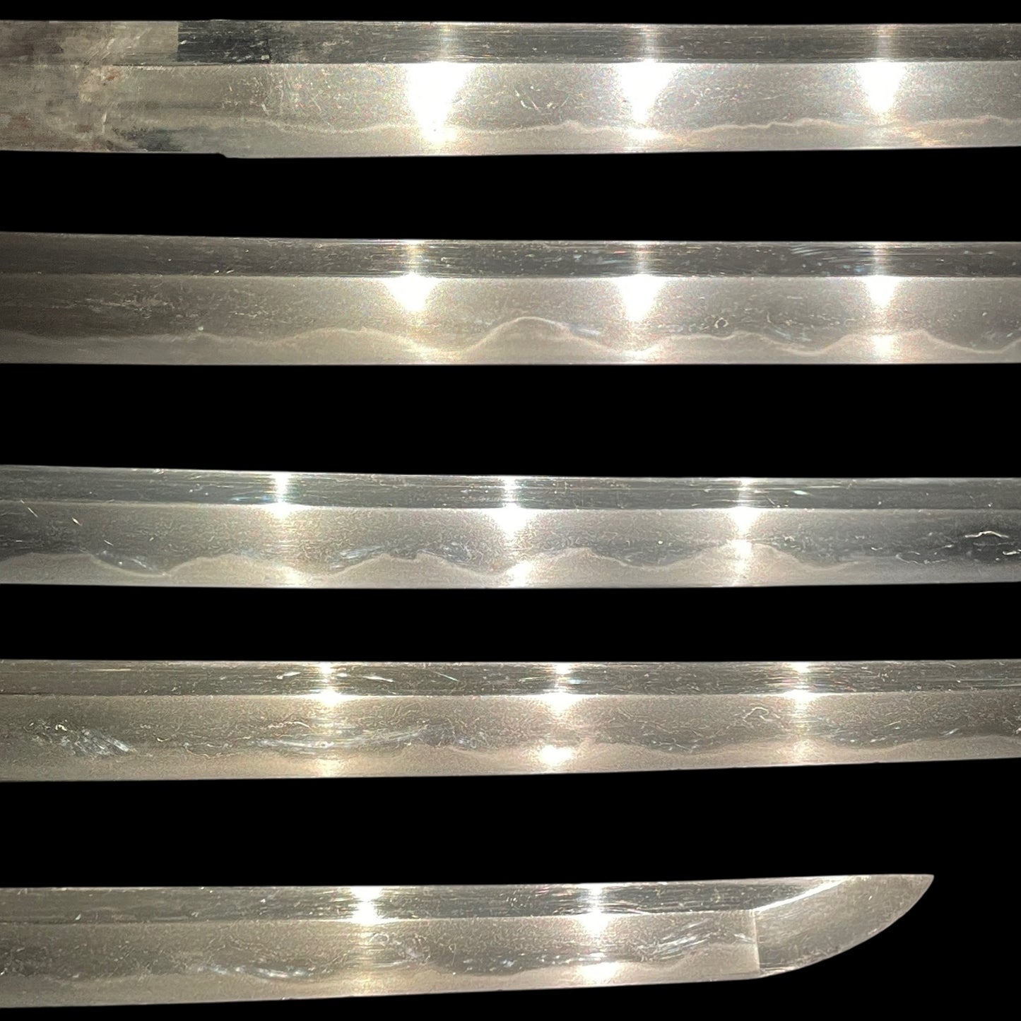 Black KATANA, Bushuju Kunihiro 武州住国廣 signed TSUBA, Edo period mumei