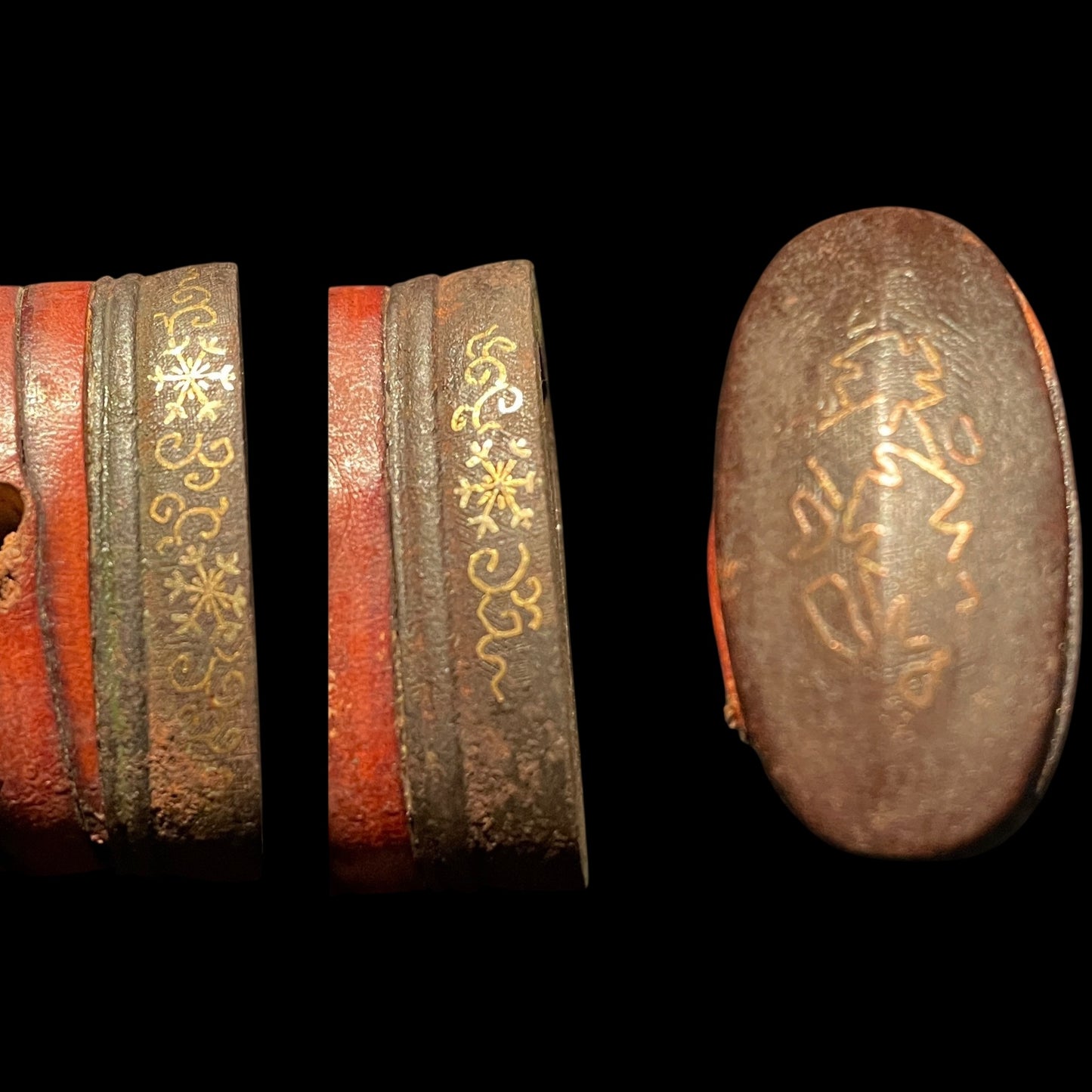 Red Tanto, Kage Makie Saya 陰蒔絵鞘, Edo period mumei