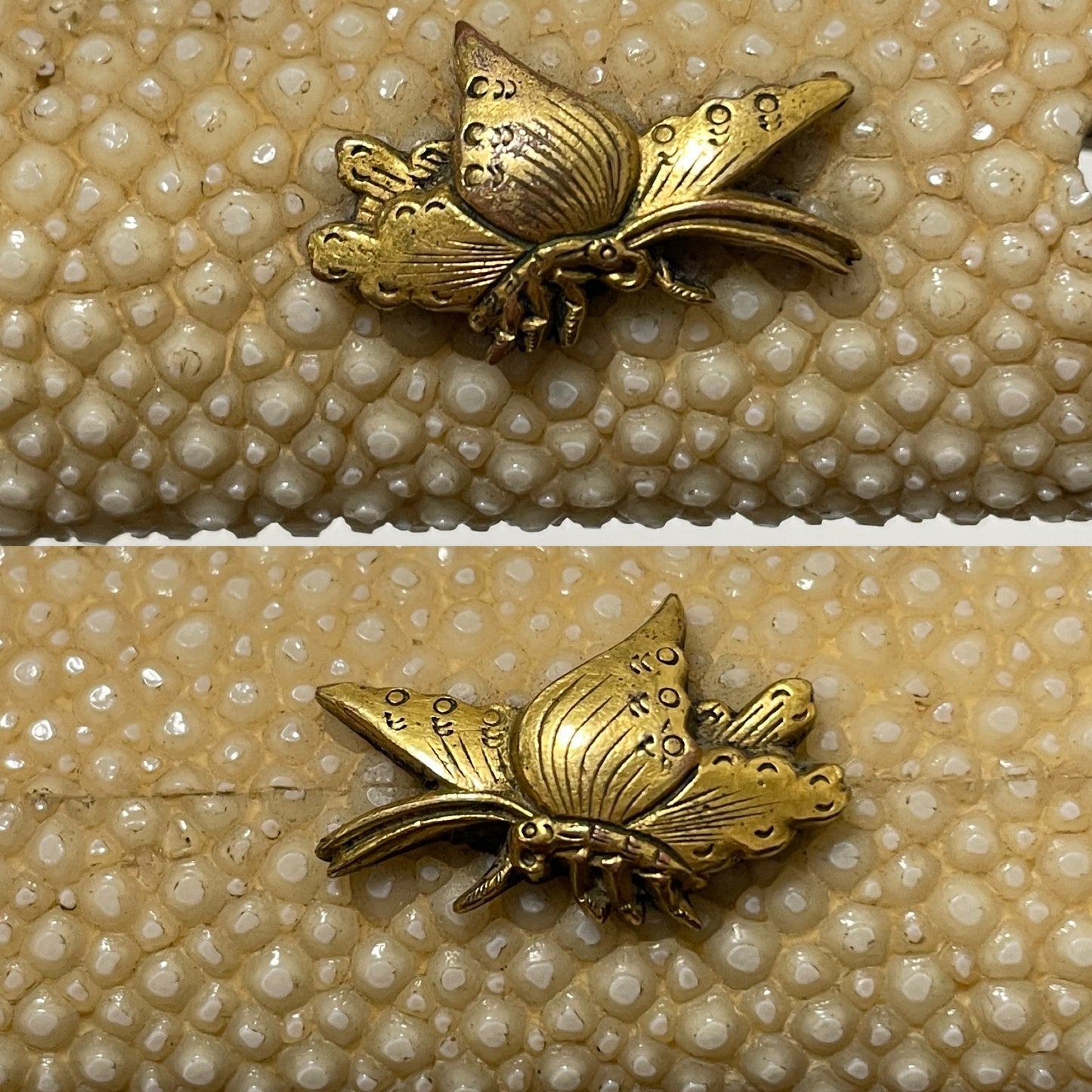 Aikuchi Style TANTO, Butterfly menuki, Late Edo period mumei