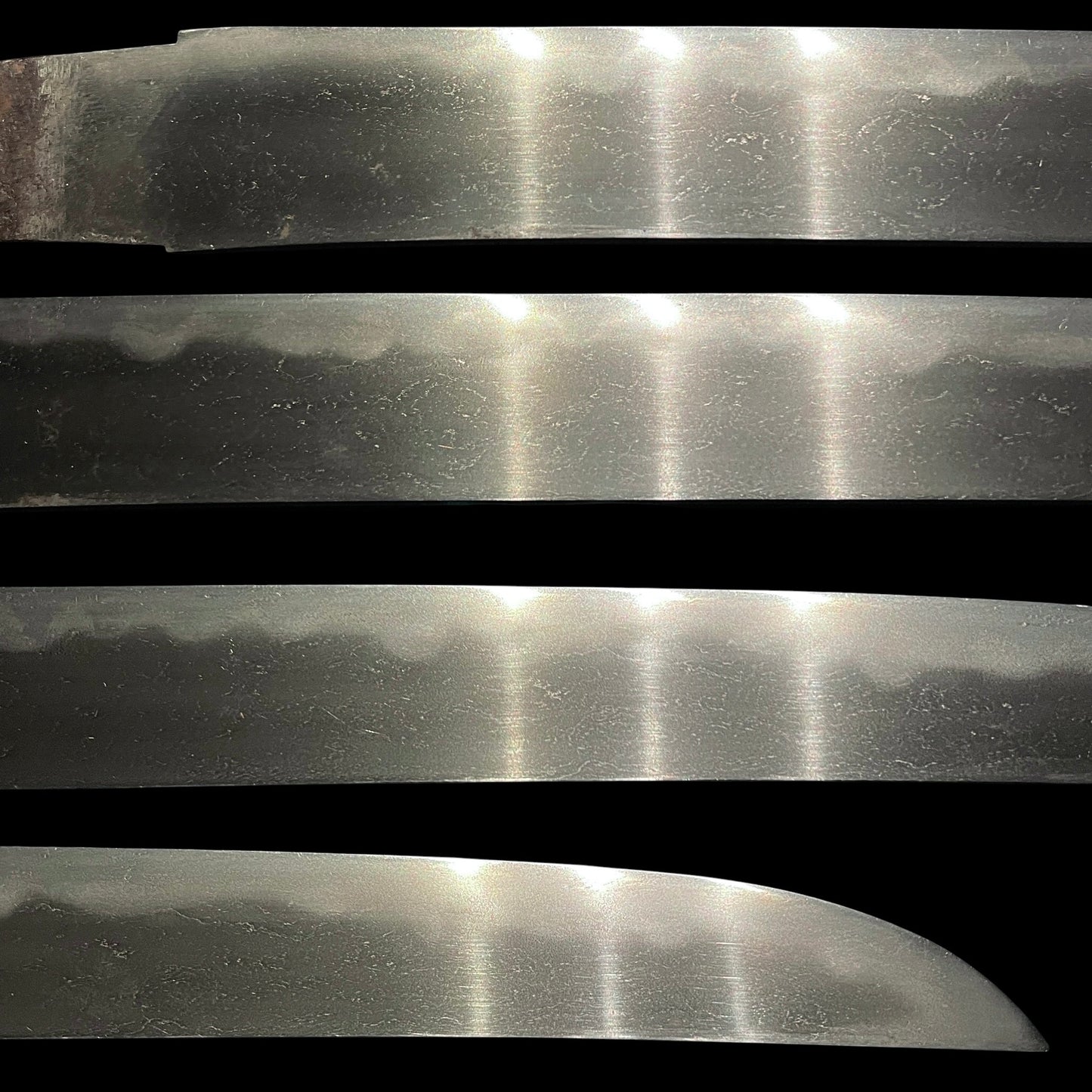 YOROIDOSHI 鎧通し TANTO, Thick Blade, Cherry blossoms Fuchikashira, Dragon and Tiger Kozuka