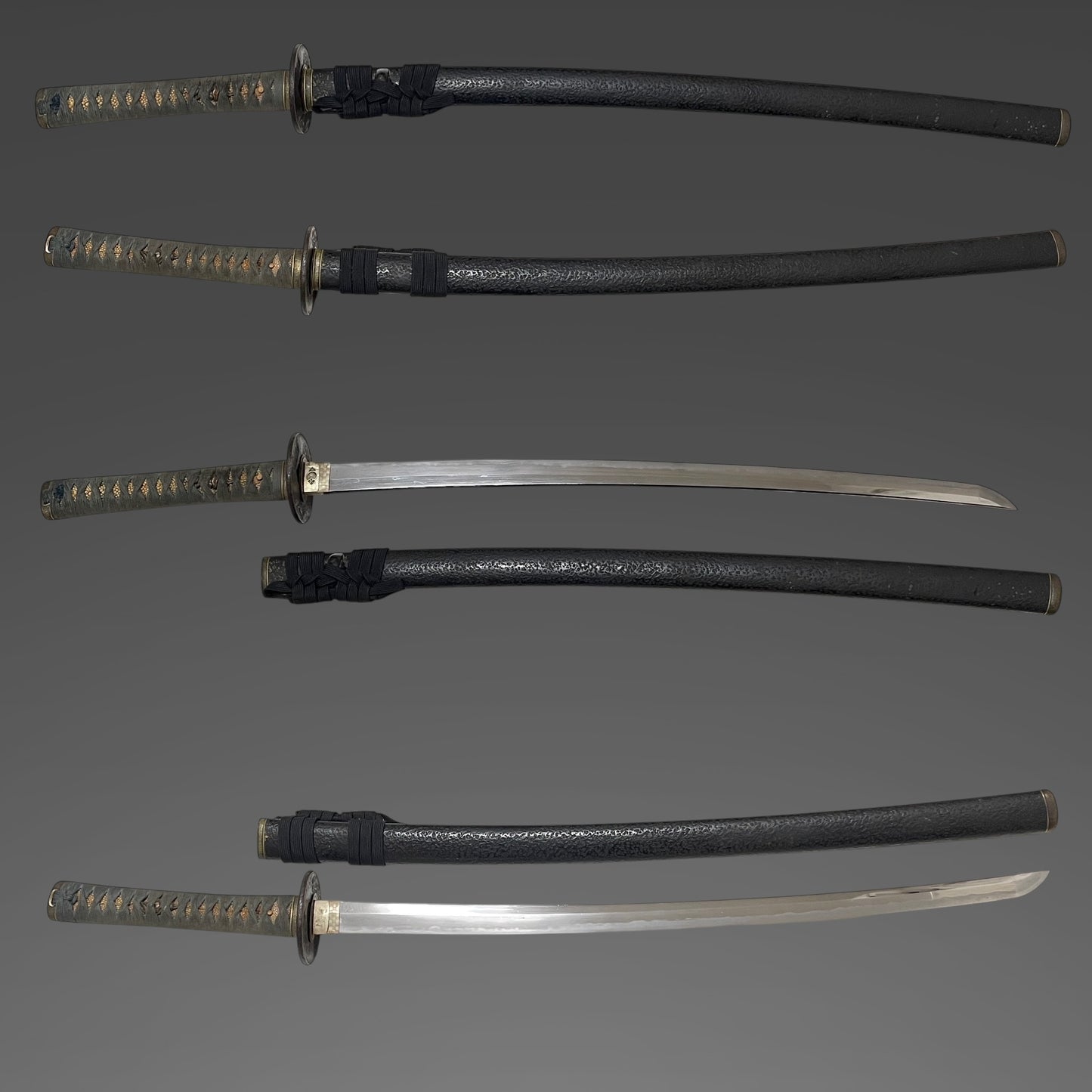 Brass Fittings KATANA, Sekizenjoke Chikanori 関善定家近則 signed, Late Edo period