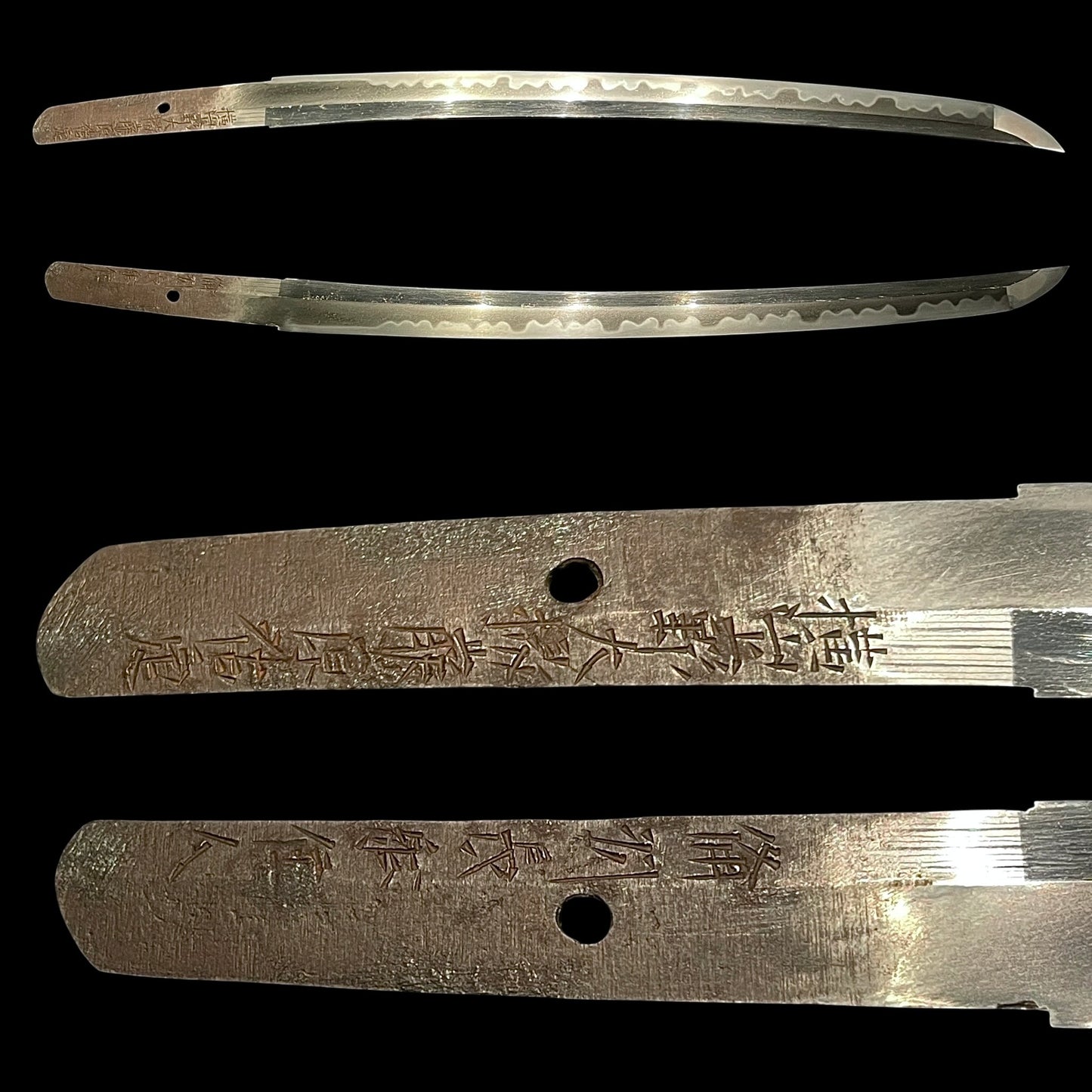Amazing Hamon Wakizashi, Yokoyama Kozukedaijo Fujiwara Sukesada 横山上野大掾藤原祐定 signed