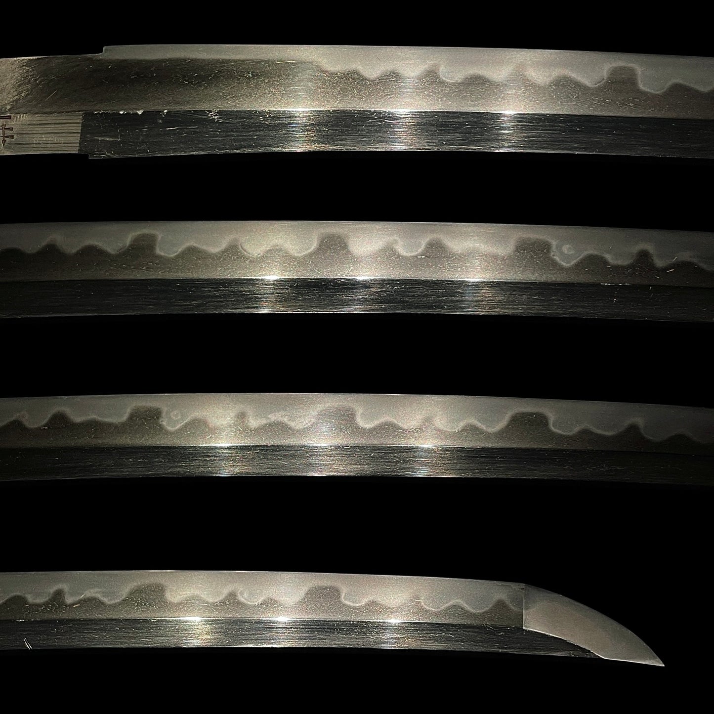 Amazing Hamon Wakizashi, Yokoyama Kozukedaijo Fujiwara Sukesada 横山上野大掾藤原祐定 signed