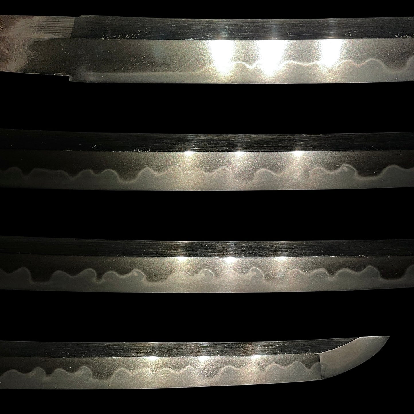 Amazing Hamon Wakizashi, Yokoyama Kozukedaijo Fujiwara Sukesada 横山上野大掾藤原祐定 signed