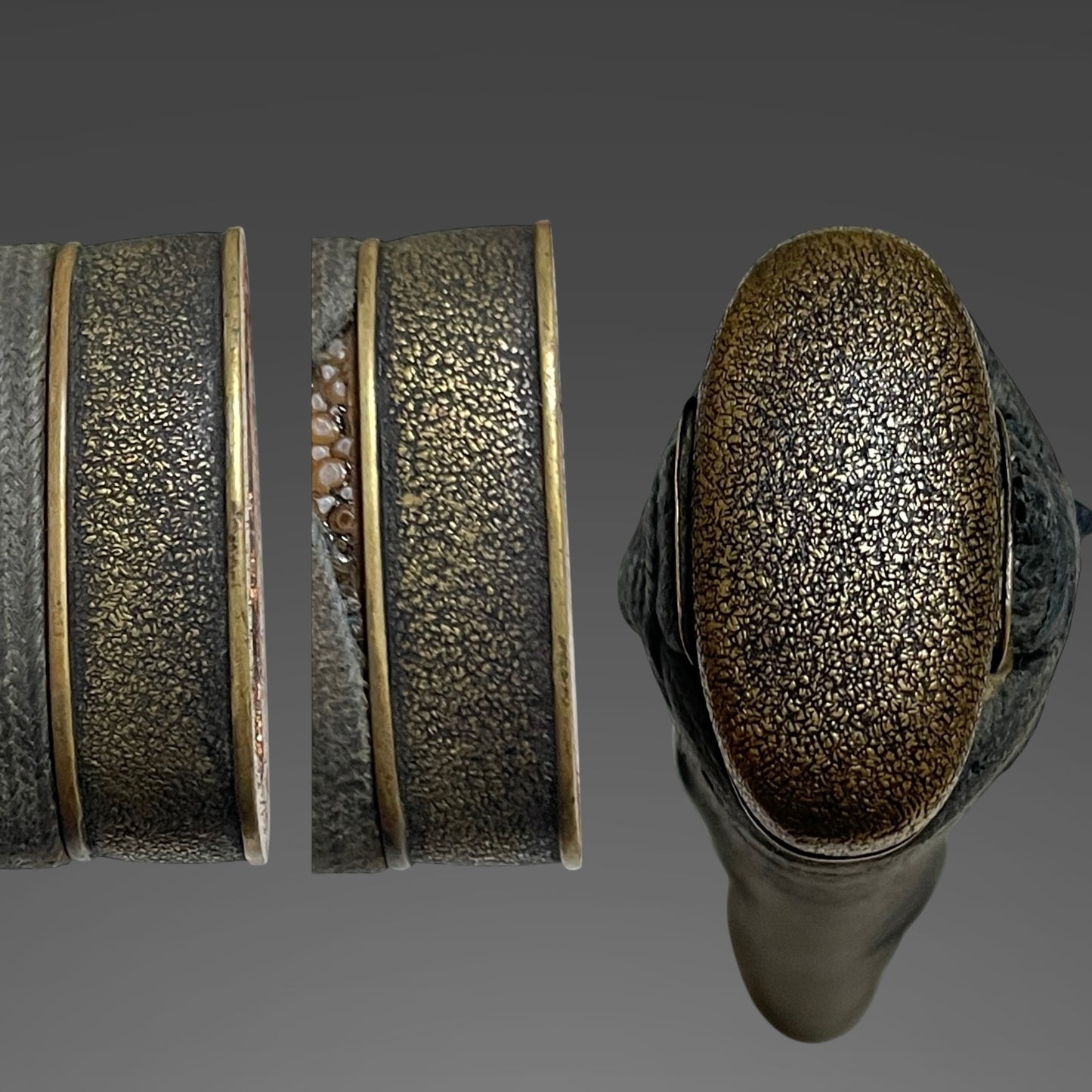 Brass Fittings KATANA, Sekizenjoke Chikanori 関善定家近則 signed, Late Edo period