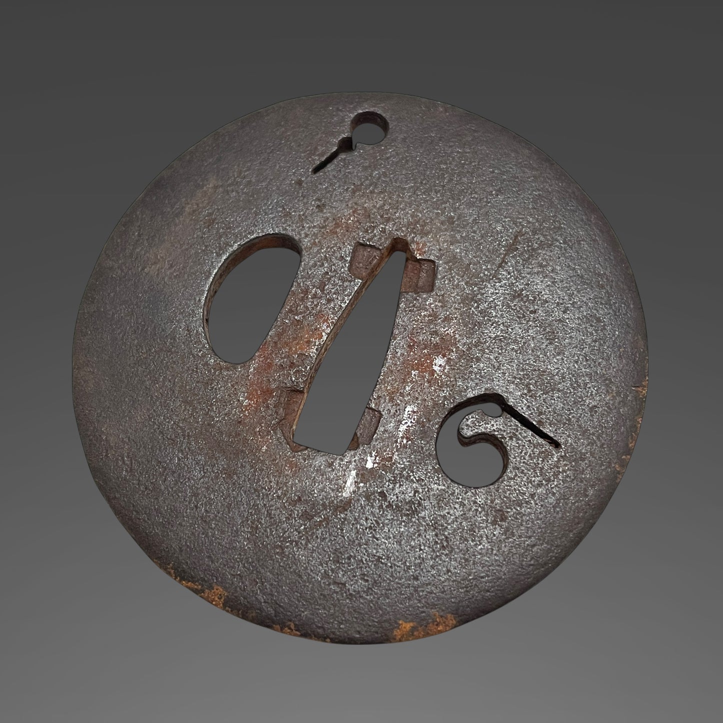 Long Black Wakizashi, Suguha 直刃, Gold inlay Fuchikashira, Edo period mumei