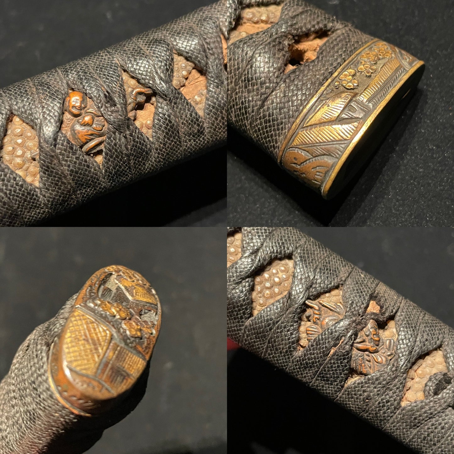 Shobuzukuri WAKIZASHI with KOZUKA, Sukashi Tsuba, Edo period mumei