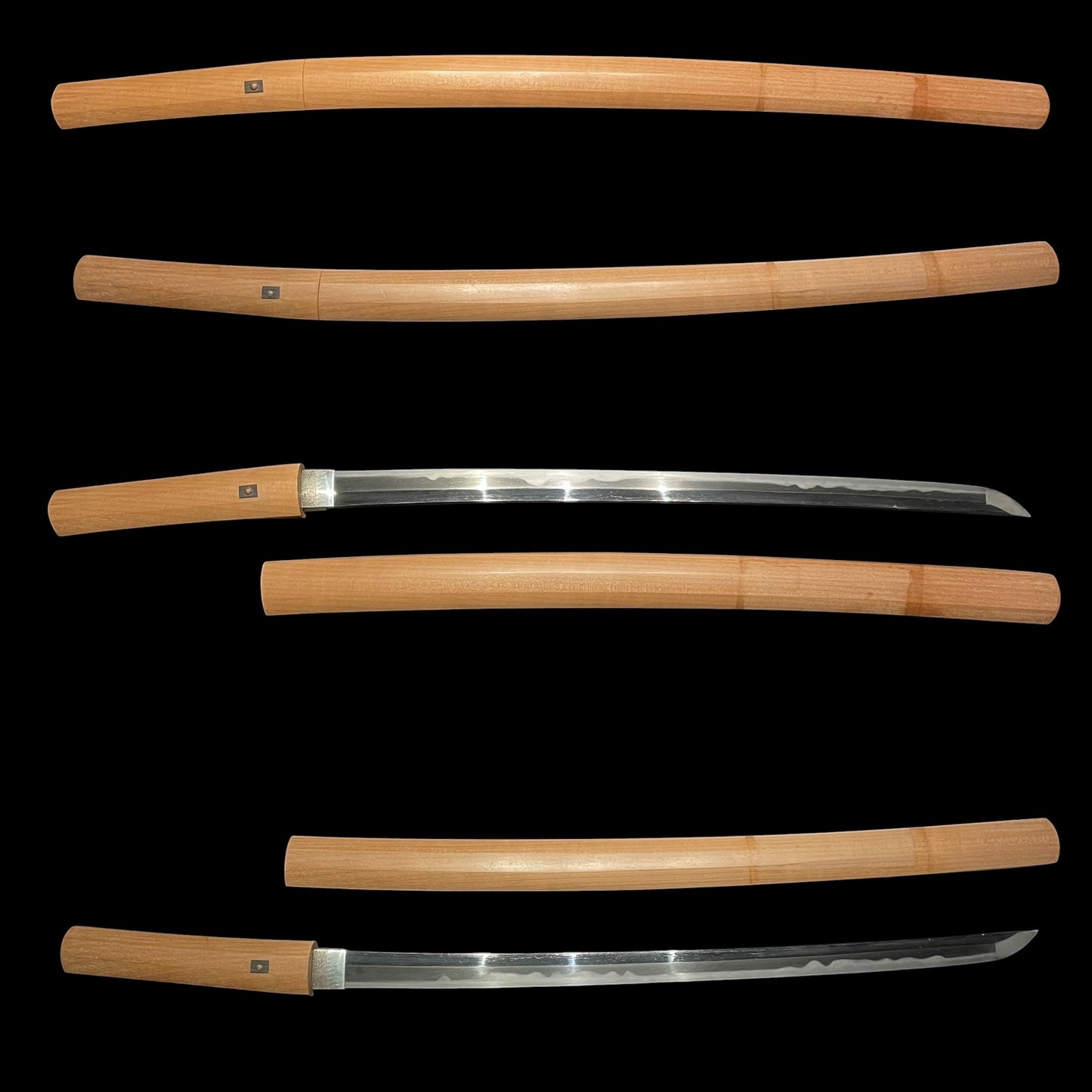 Tanbanokami 丹波守 signed Wakizashi, Sudareba 簾刃, Early Edo period