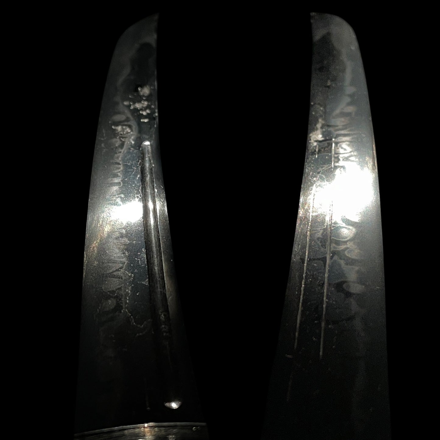 HITATSURA 皆焼 Wakizashi, Doi Shinryo 土肥真了 signed, Mantis Kozuka, Edo period