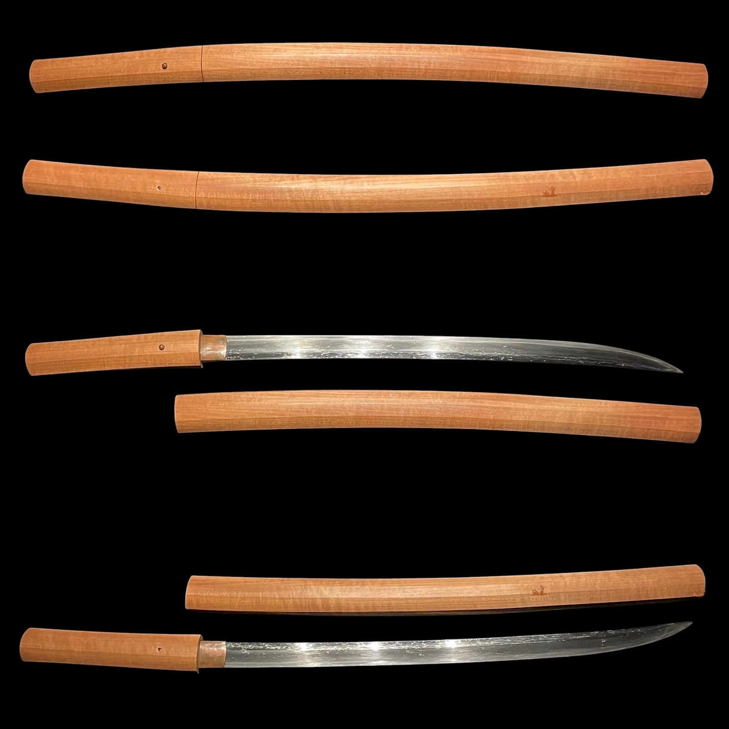 Nagamaki Naoshi Style Wakizashi, Kaifu 海部, Muromachi period, NBTHK Certificate