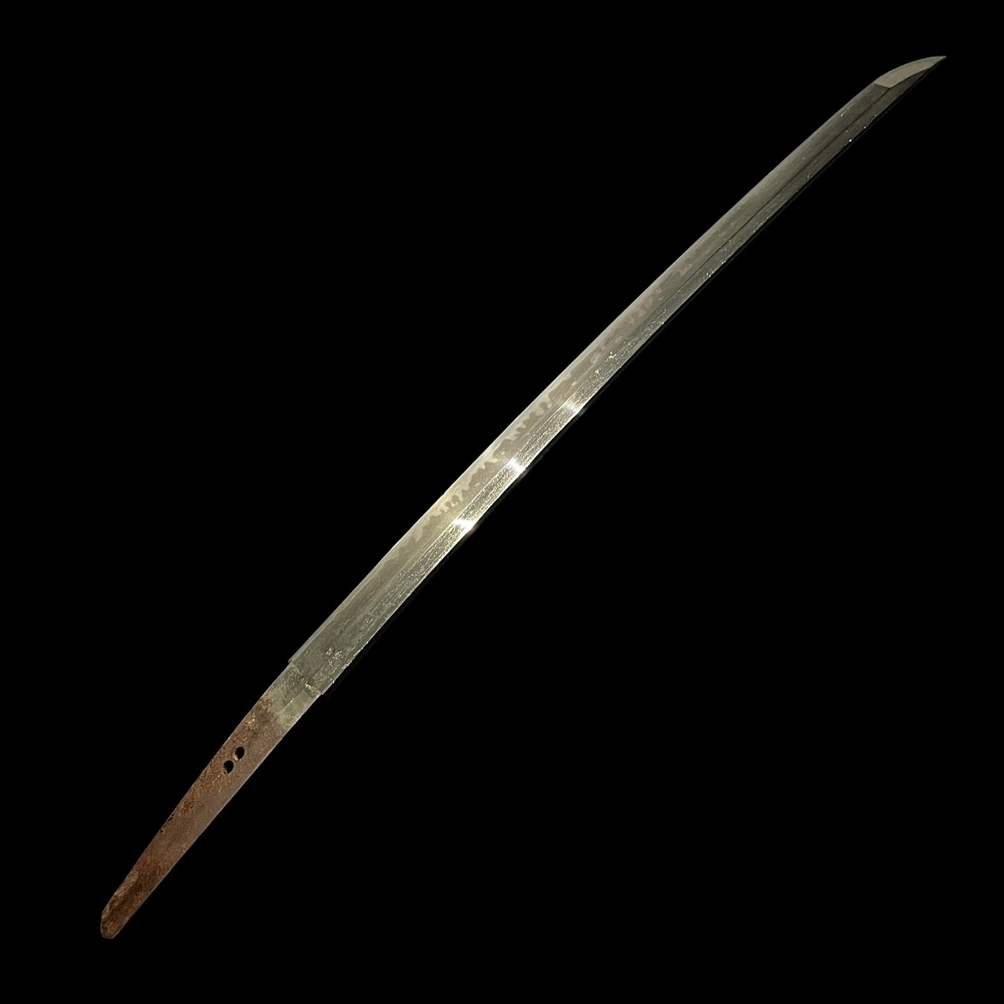 Amazing Hamon Wakizashi, Wide and Thick Blade, Edo period mumei
